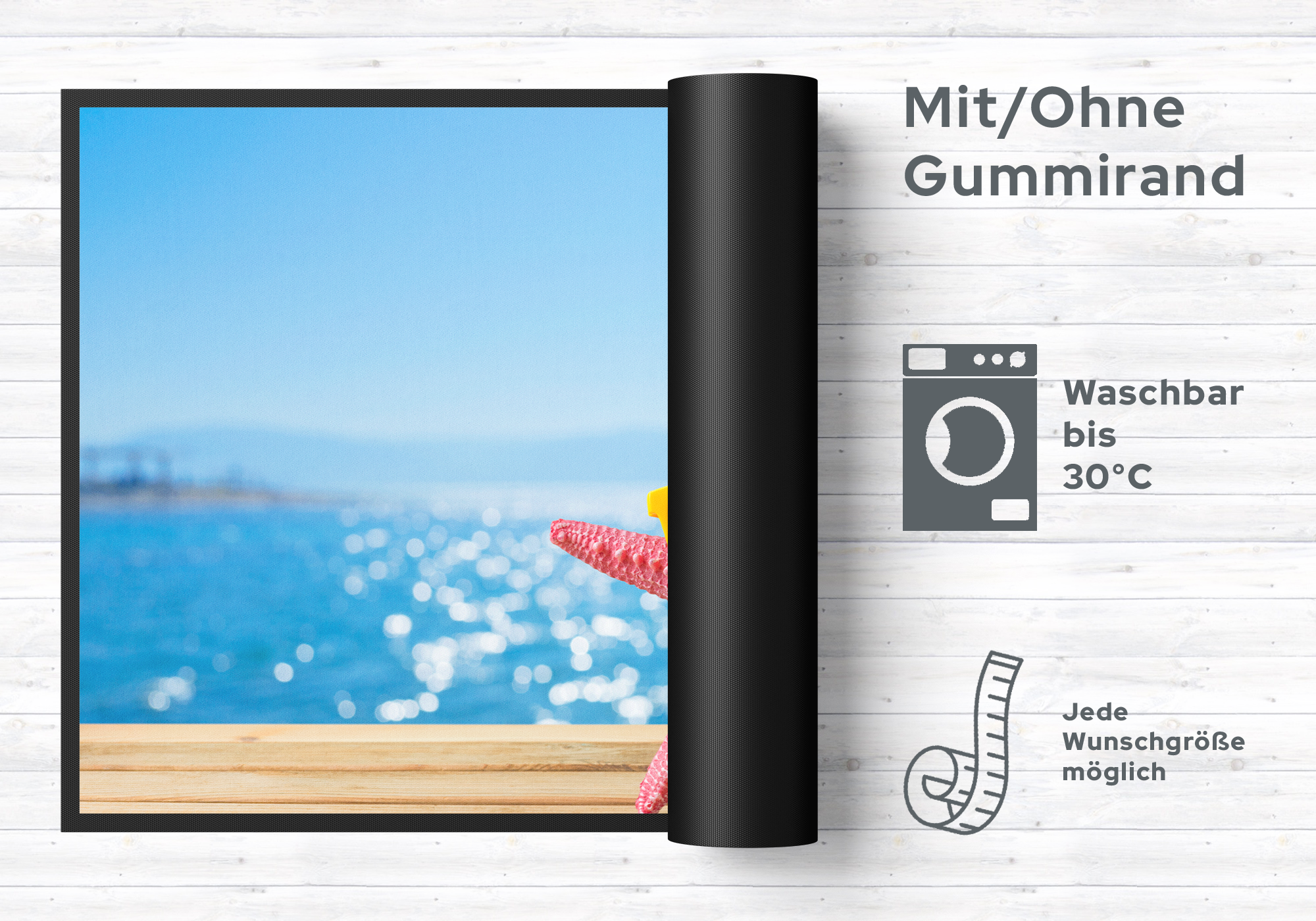 Fussmatte Strand 10986