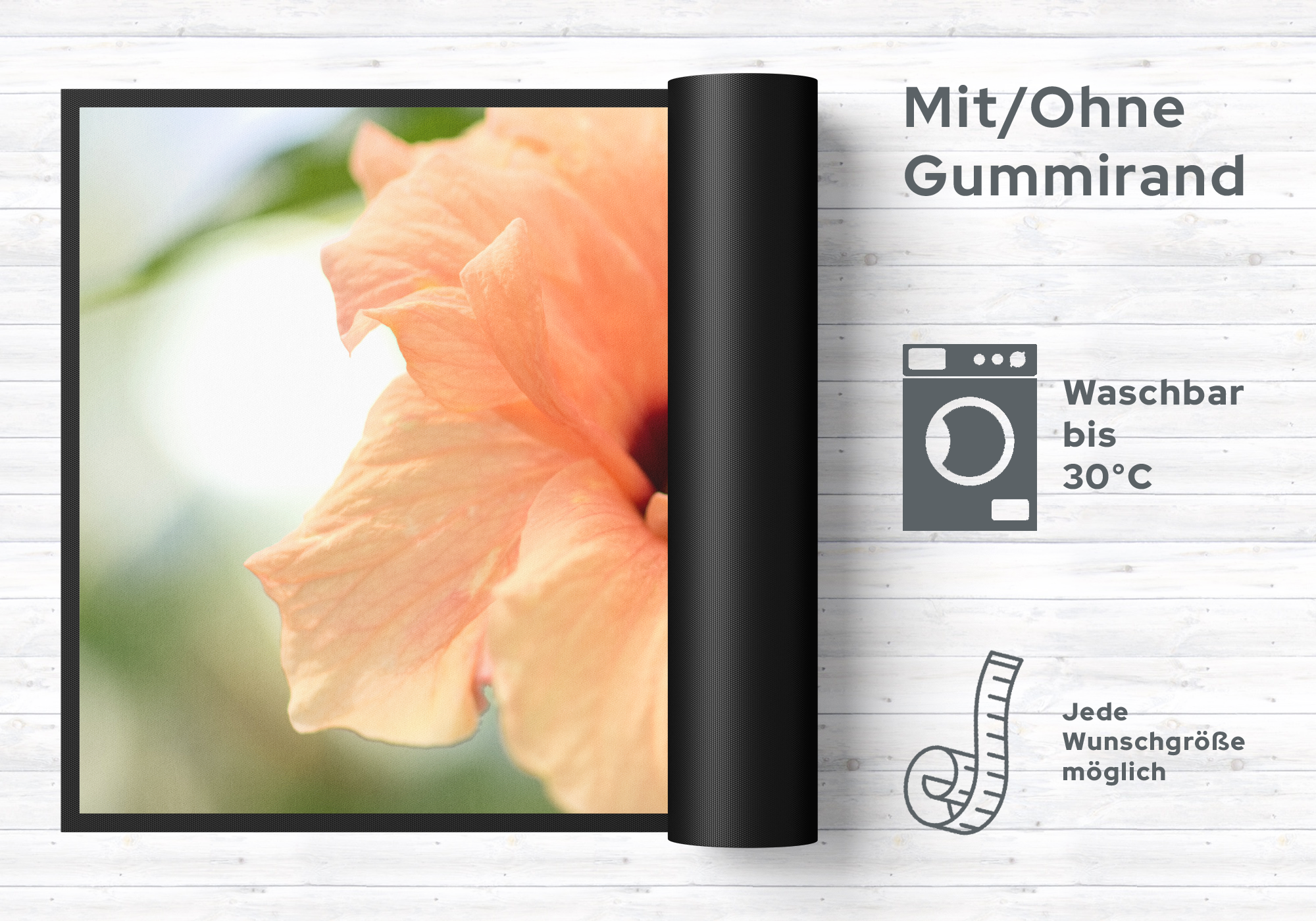 Fussmatte Blume 10990