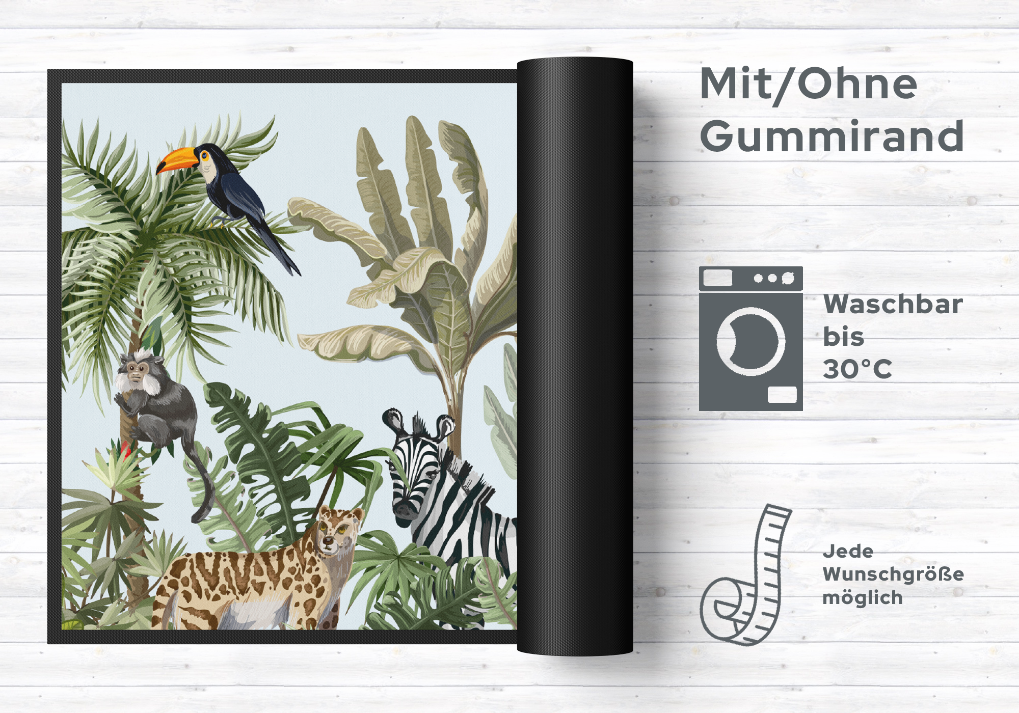 Fussmatte Dschungel 11005