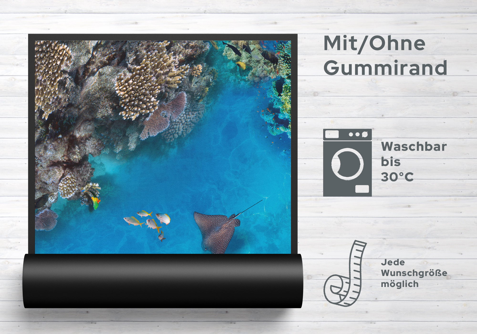 Fussmatte Rochen 11107