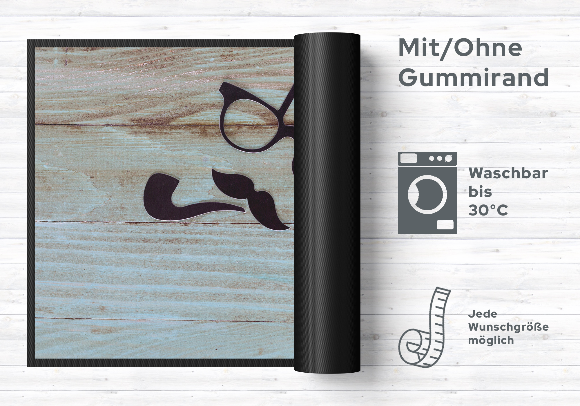 Fussmatte Hochzeit Mr & Mrs 4061