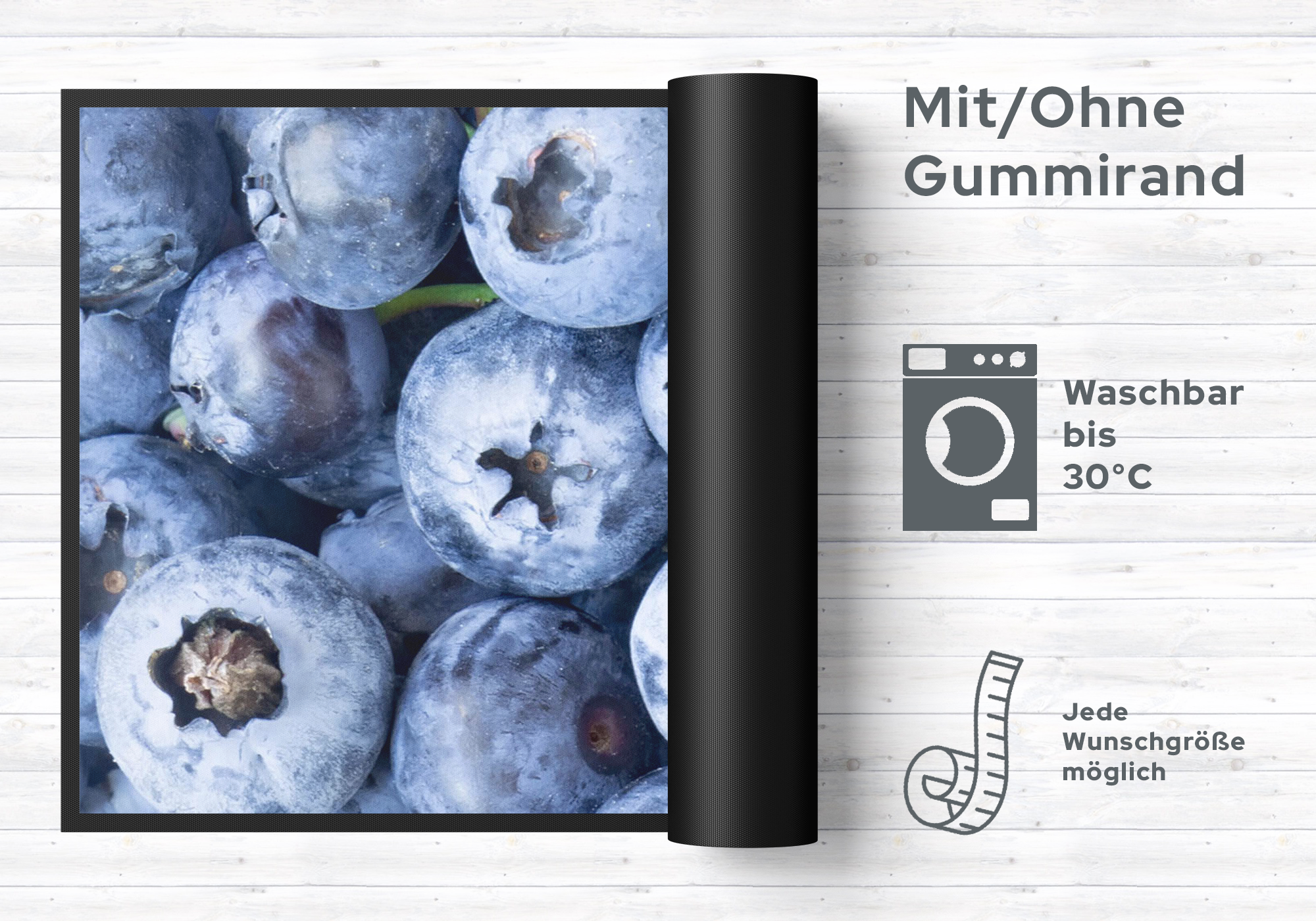 Küchenteppich Blaubeere 4343