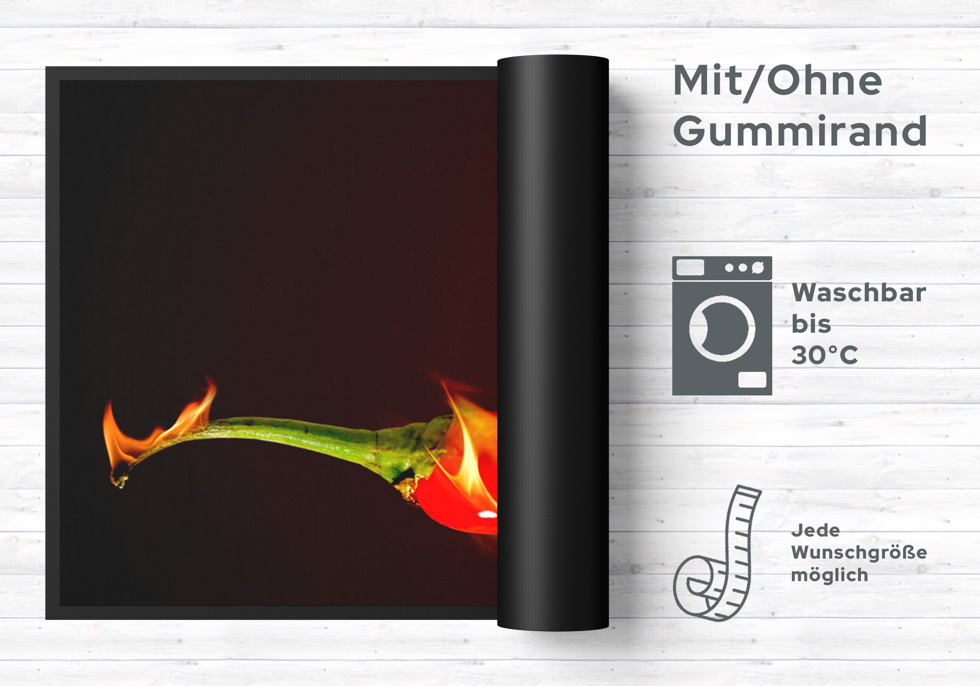 Küchenteppich Hot Chilli 4348