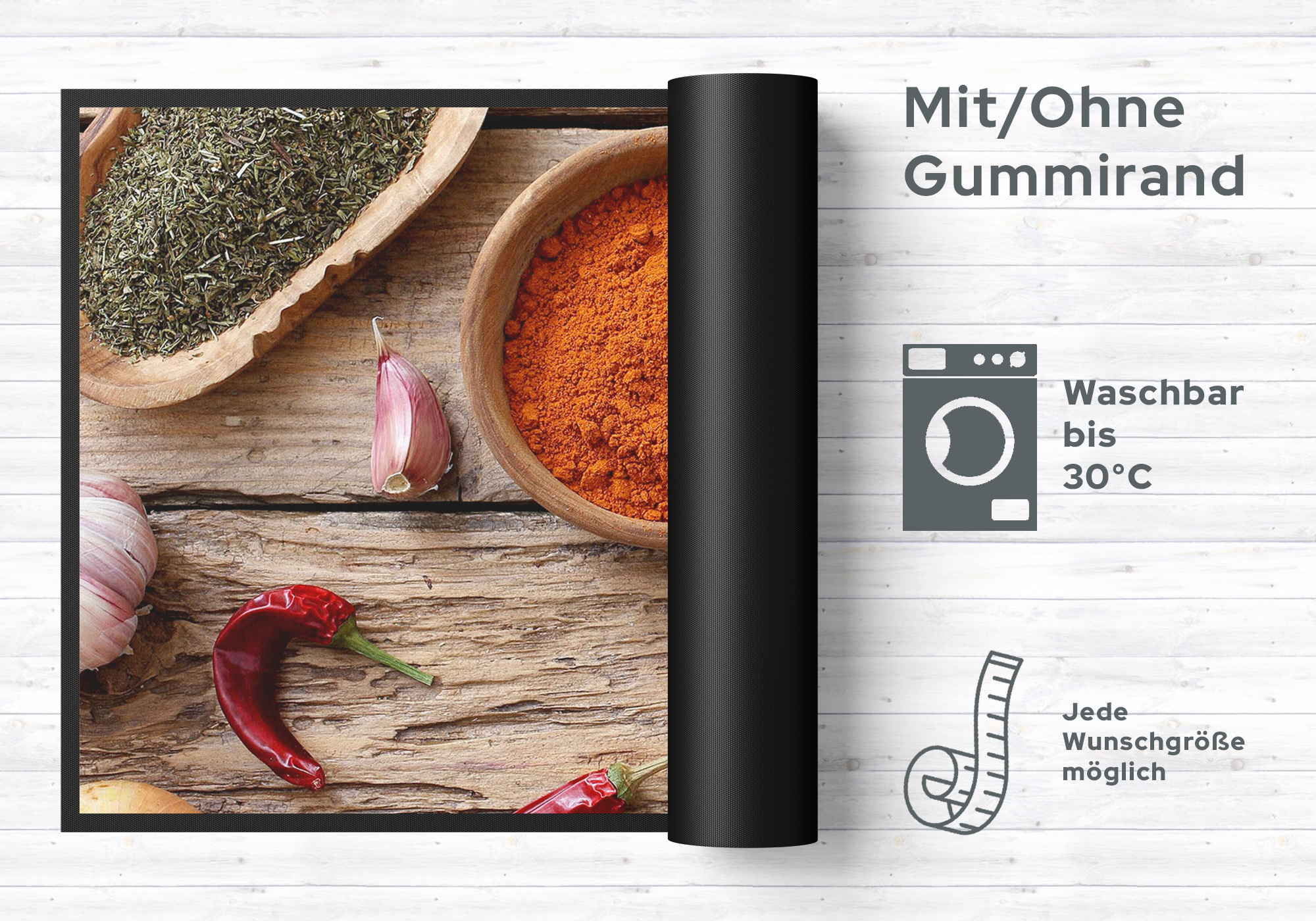 Küchenteppich Gewürz 4359