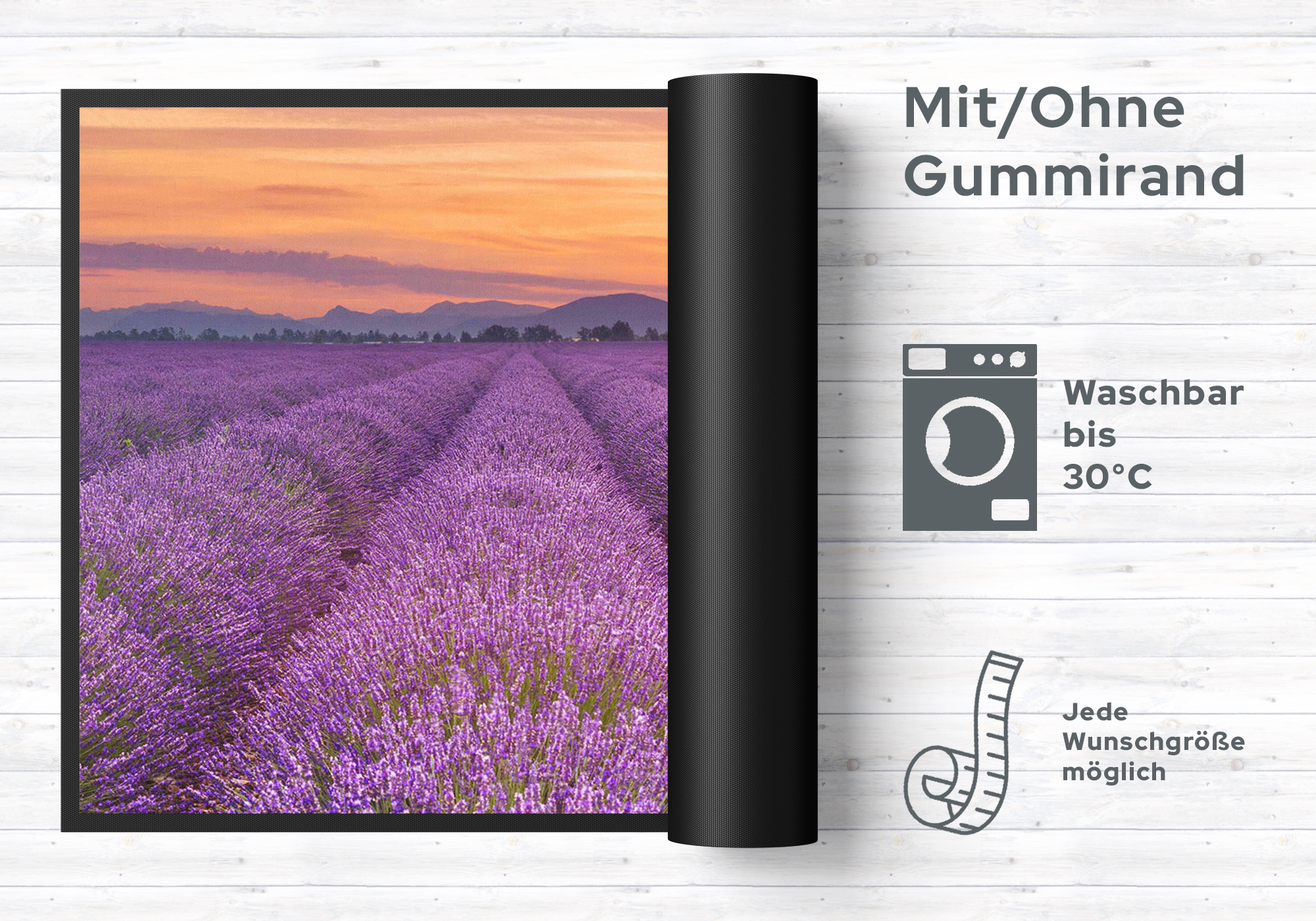 Küchenteppich Lavendel 4366