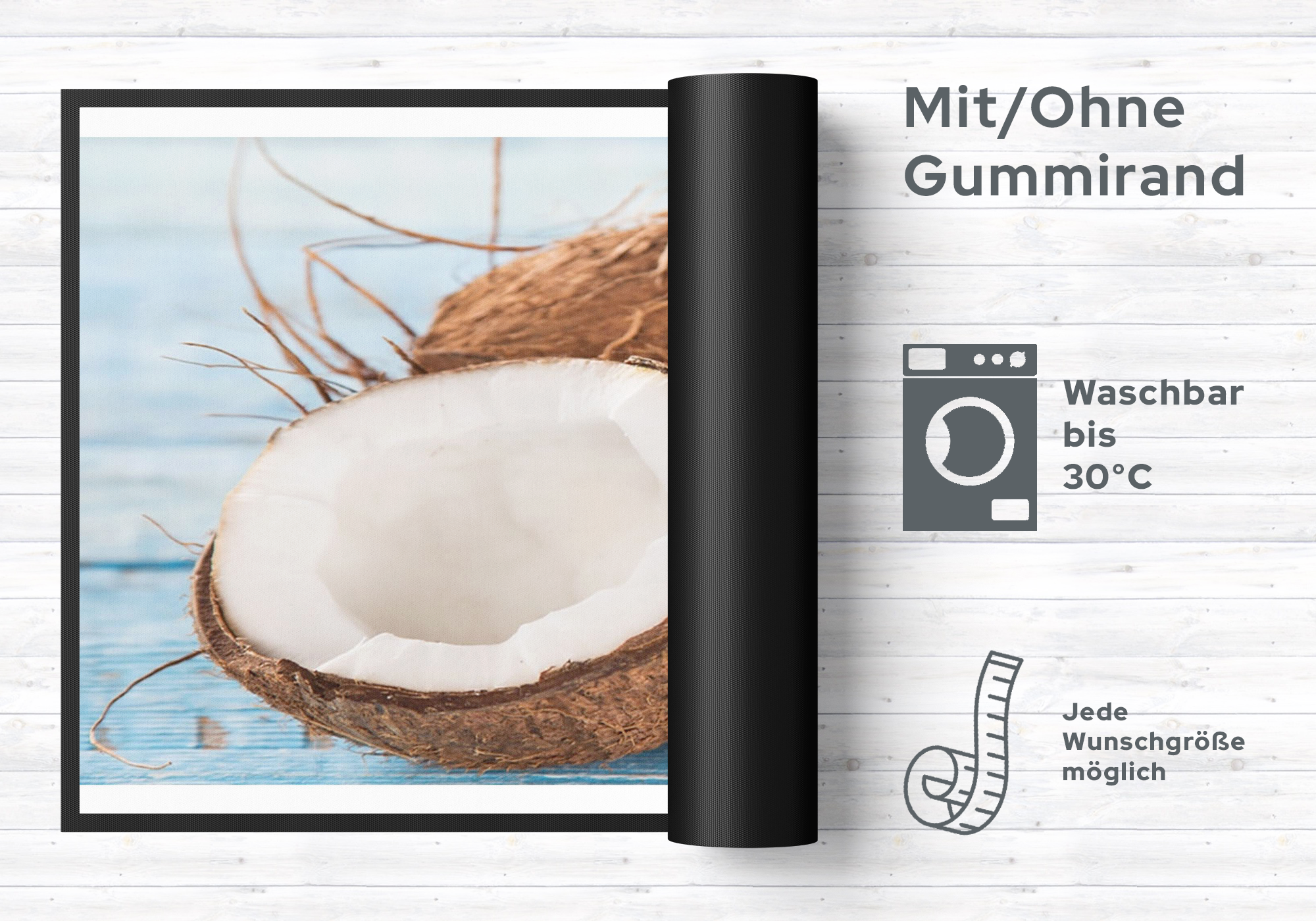 Küchenteppich Kokosnuss 4367