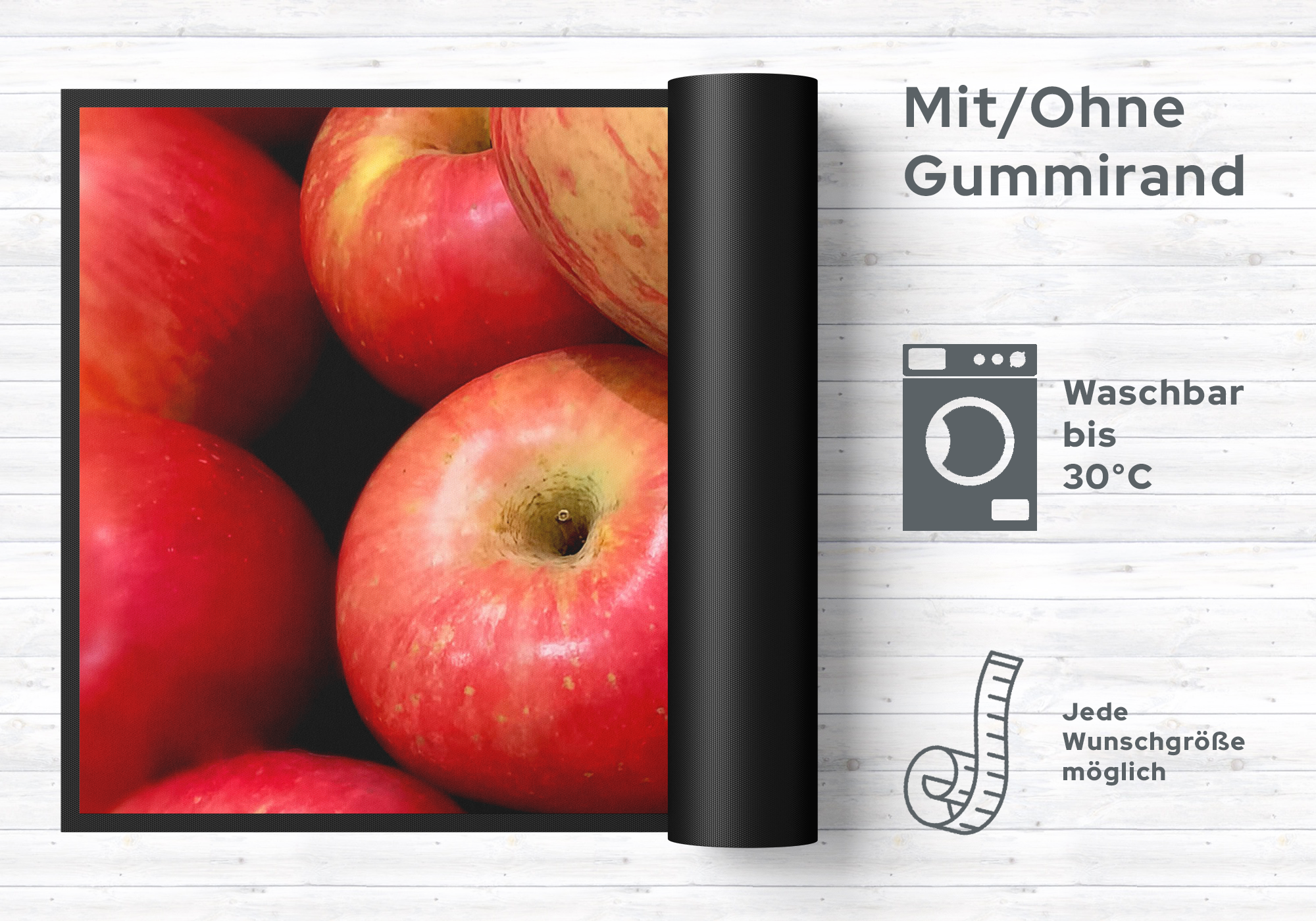 Küchenteppich Apfel 4368