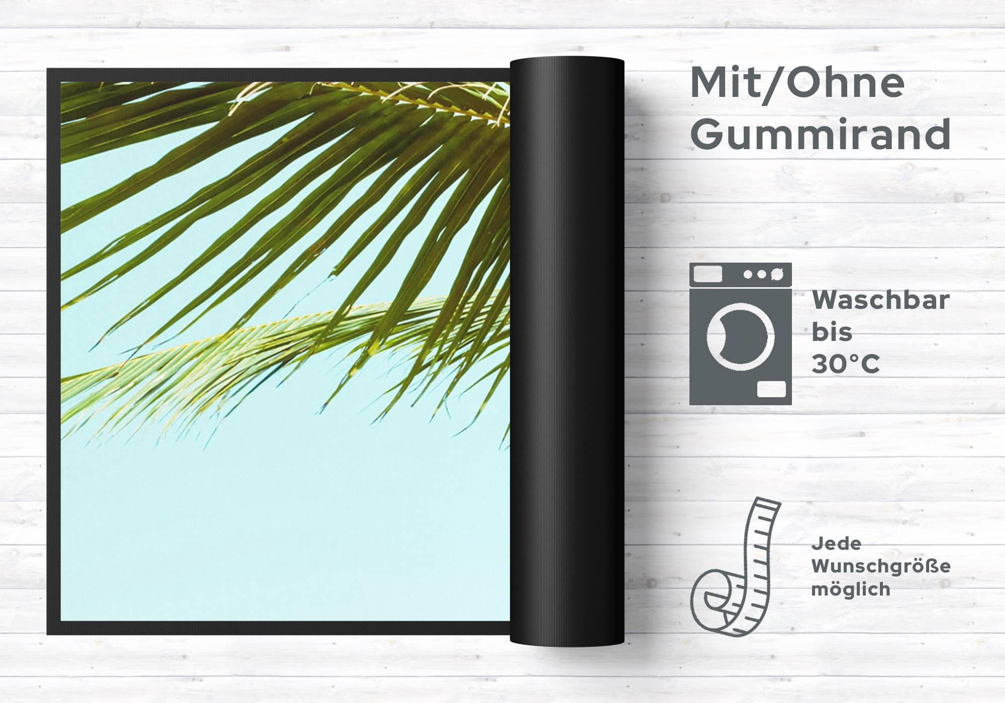 Küchenteppich Palme 4370