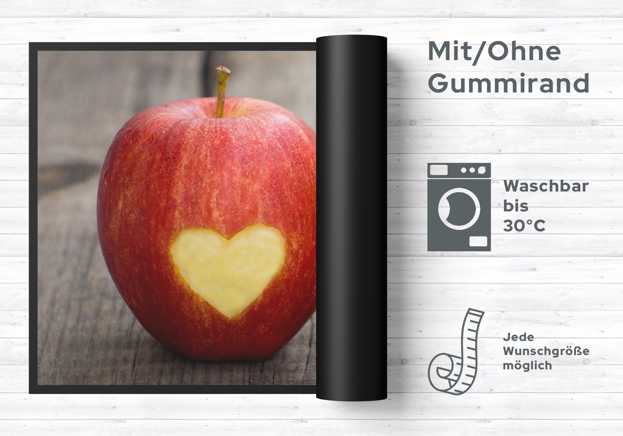 Küchenteppich Apfel 4372