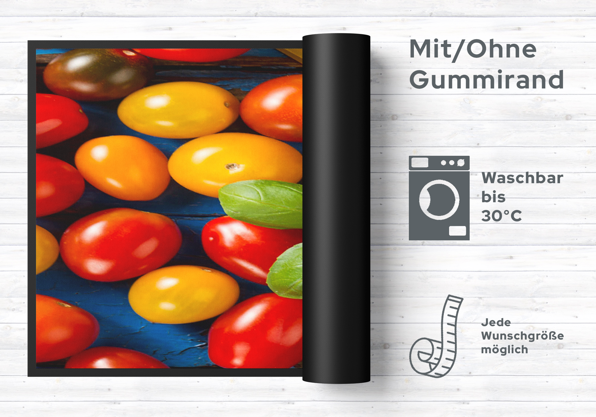 Küchenteppich Tomaten 4393