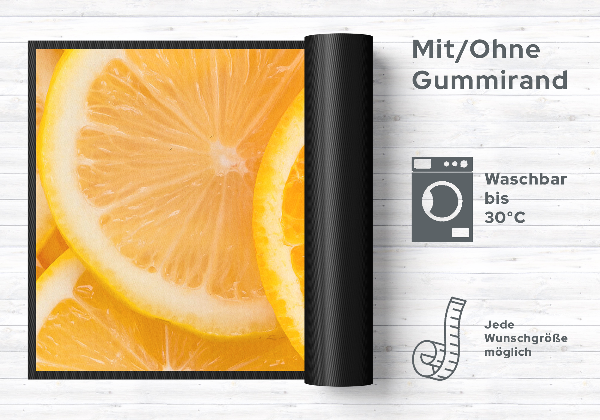 Küchenteppich Orange 4402