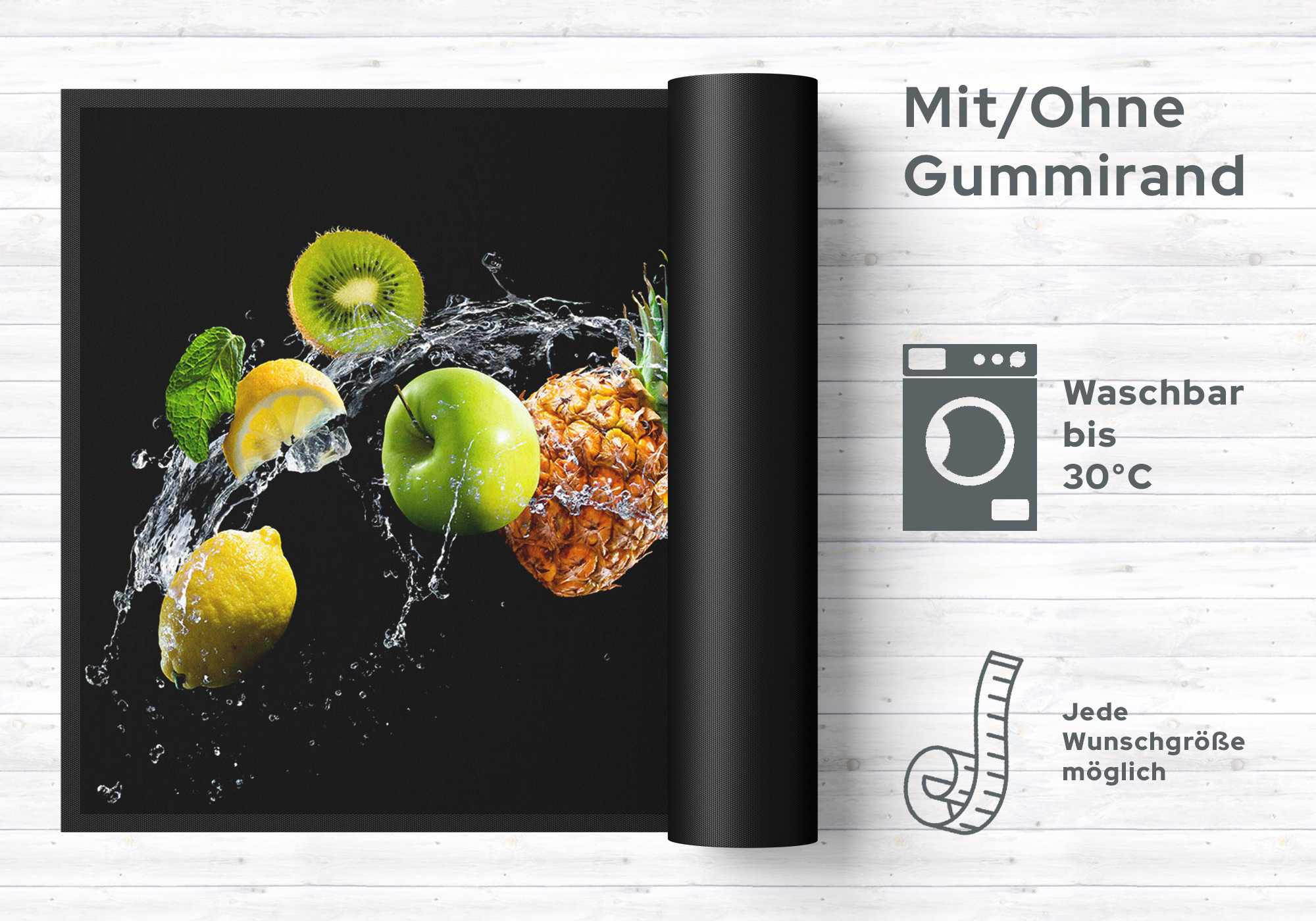 Küchenteppich Obst 4403