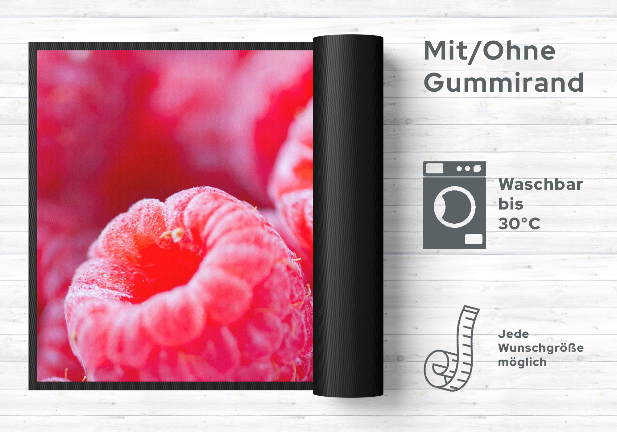 Küchenteppich Himbeere 4427