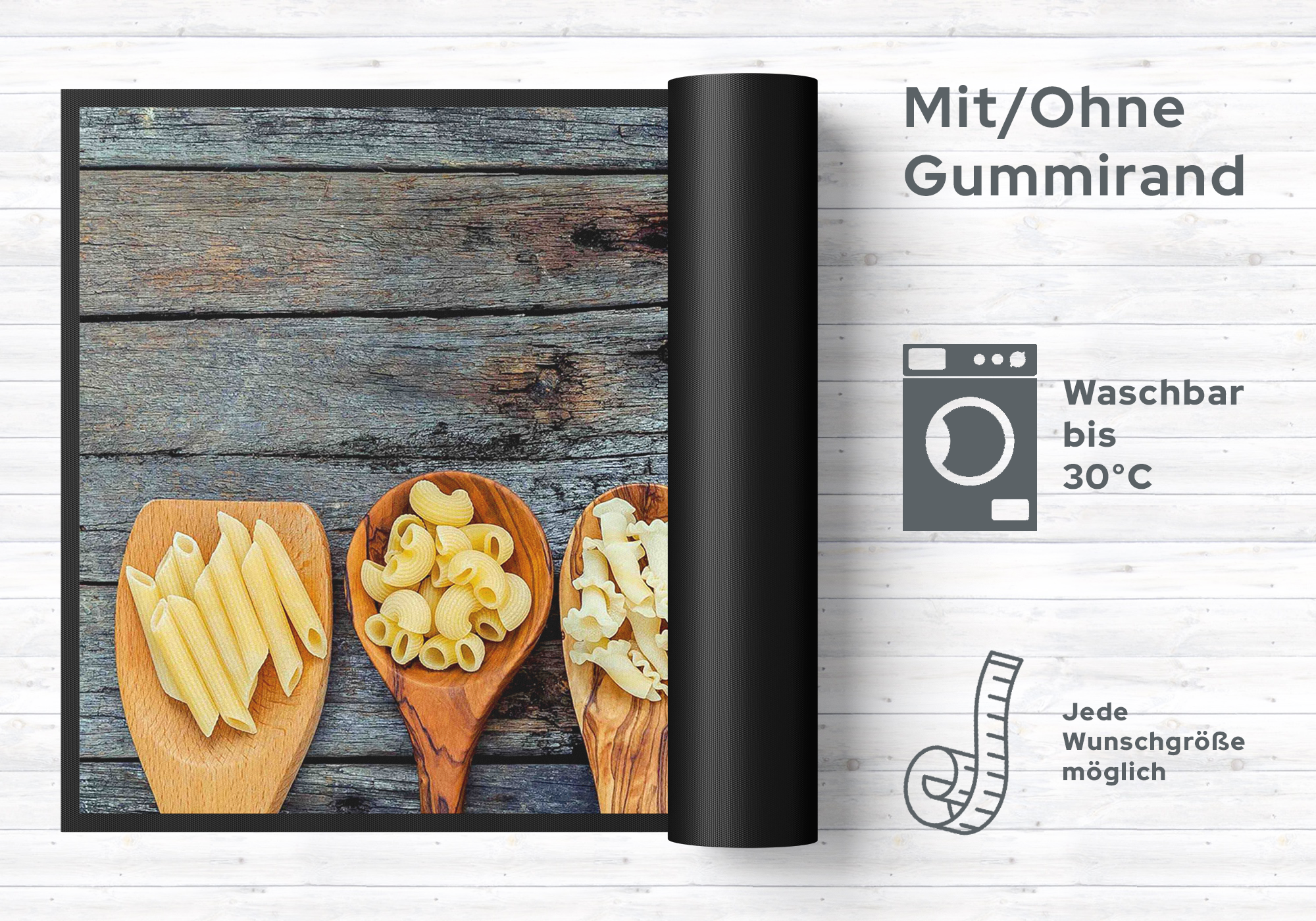 Küchenteppich Pasta 4428