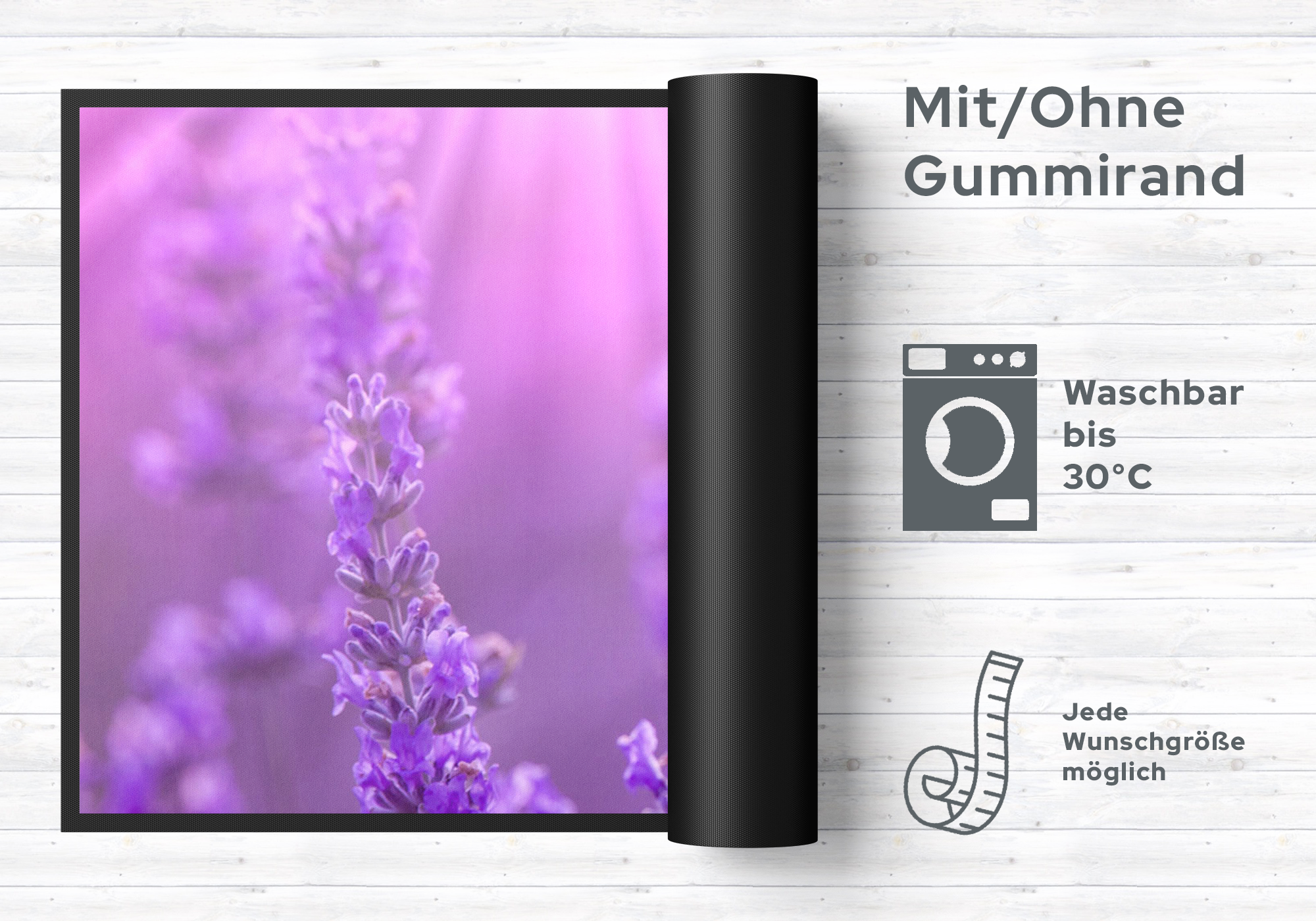 Küchenteppich Lavendel 4436