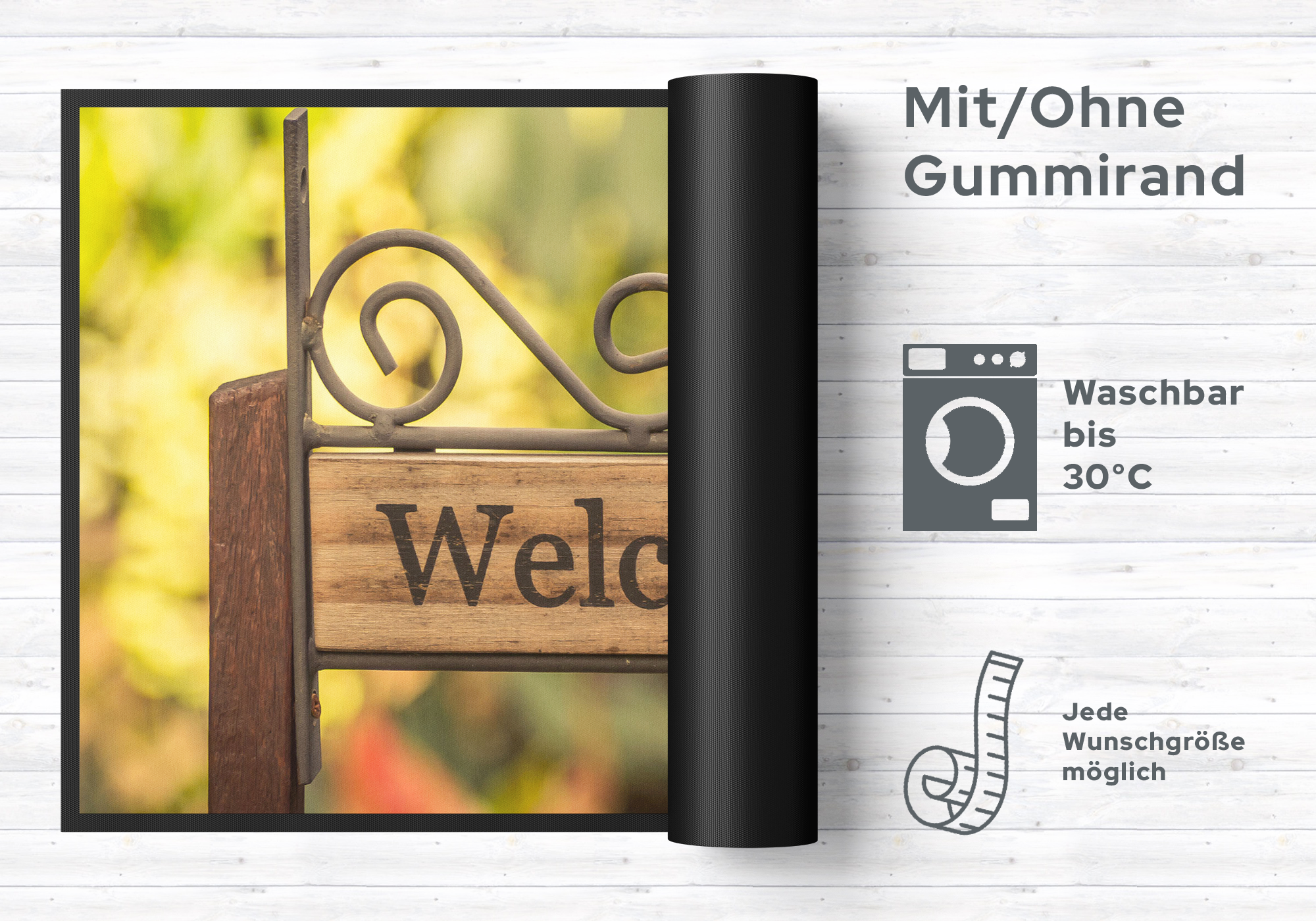 Fussmatte Welcome Schild 4679