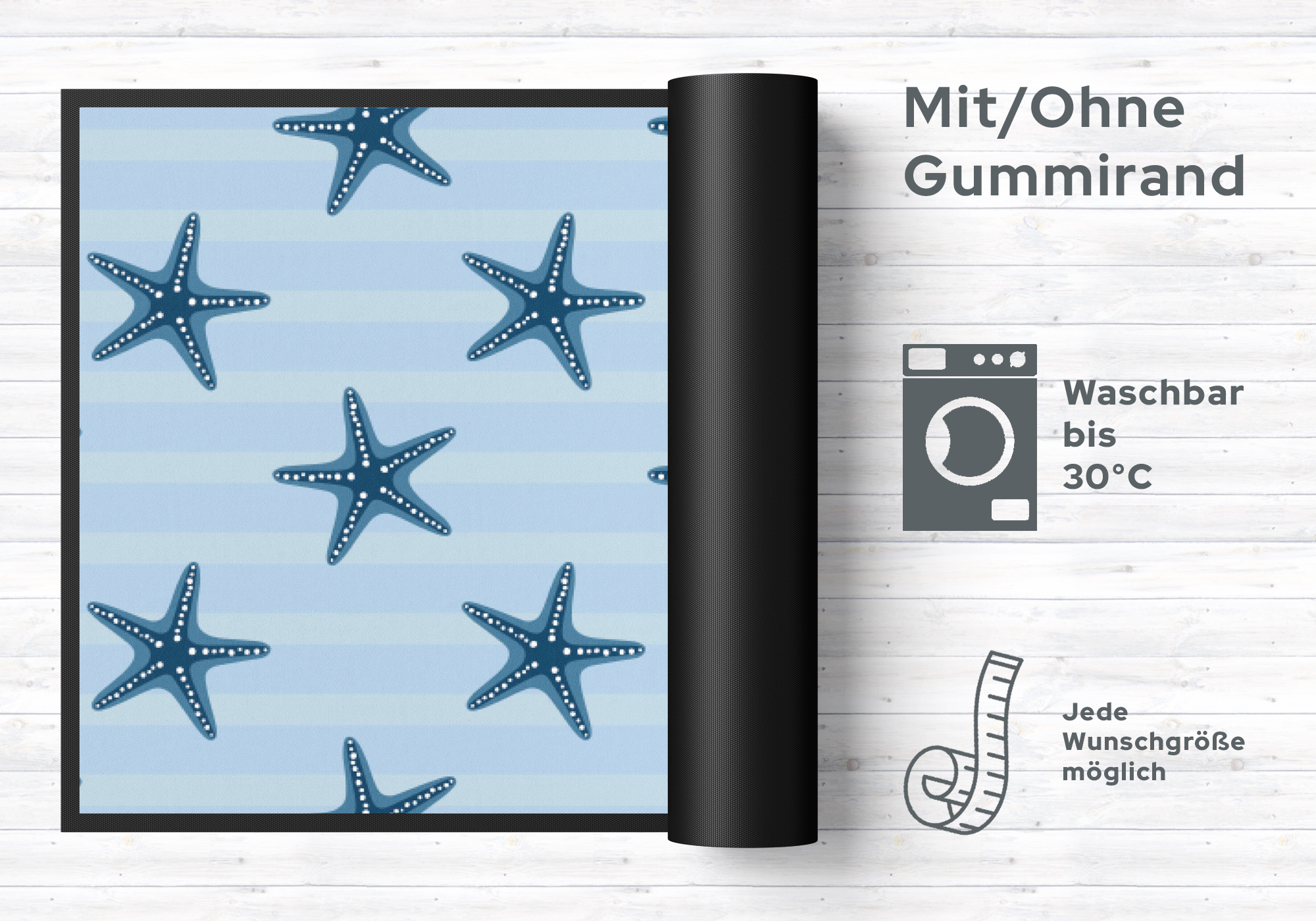 Fussmatte Seesterne 4689