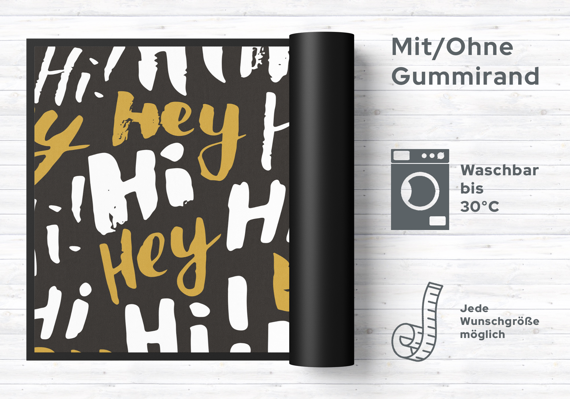 Fussmatte Hi Hey 4752