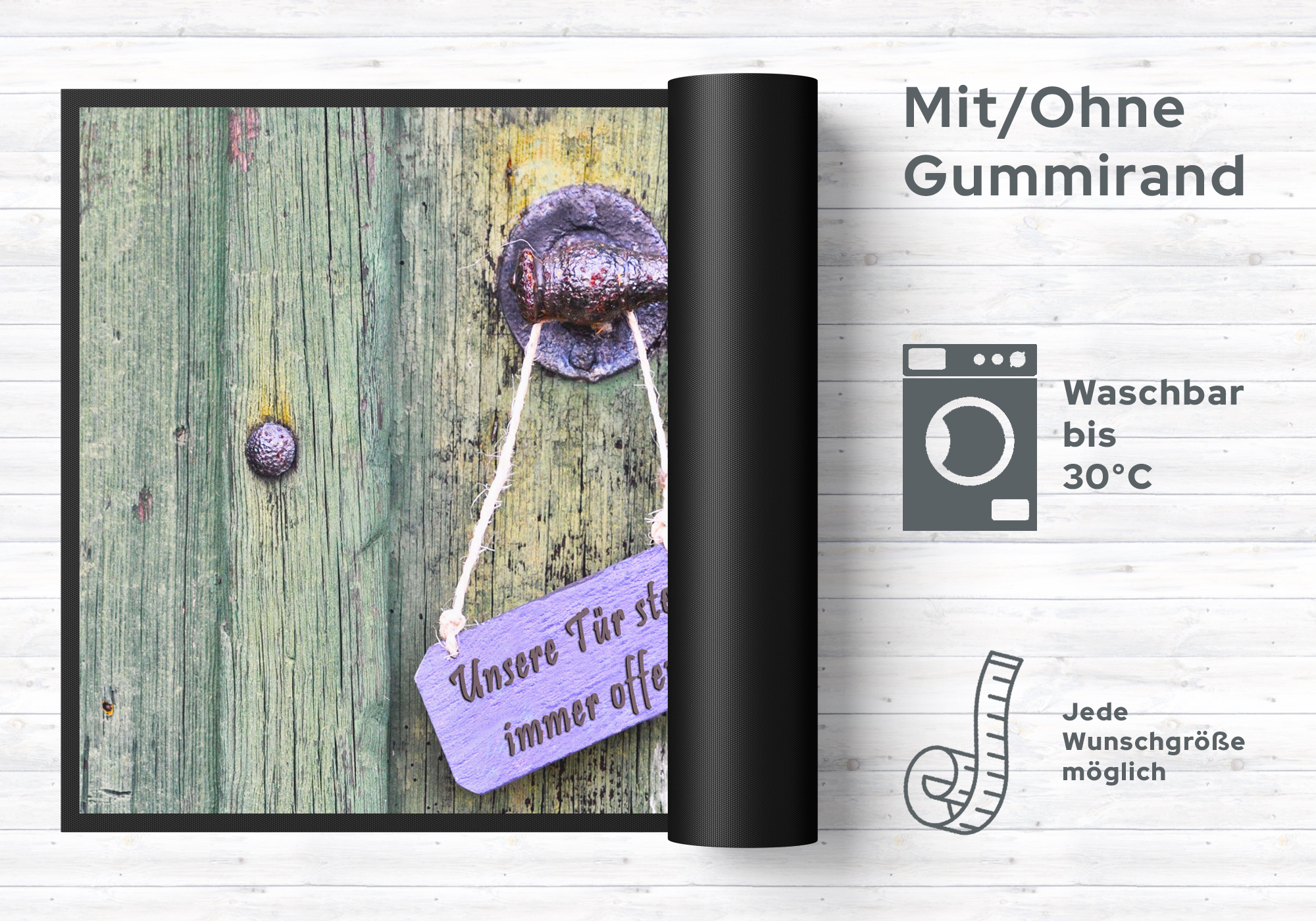 Fussmatte Unsere Tür 4754