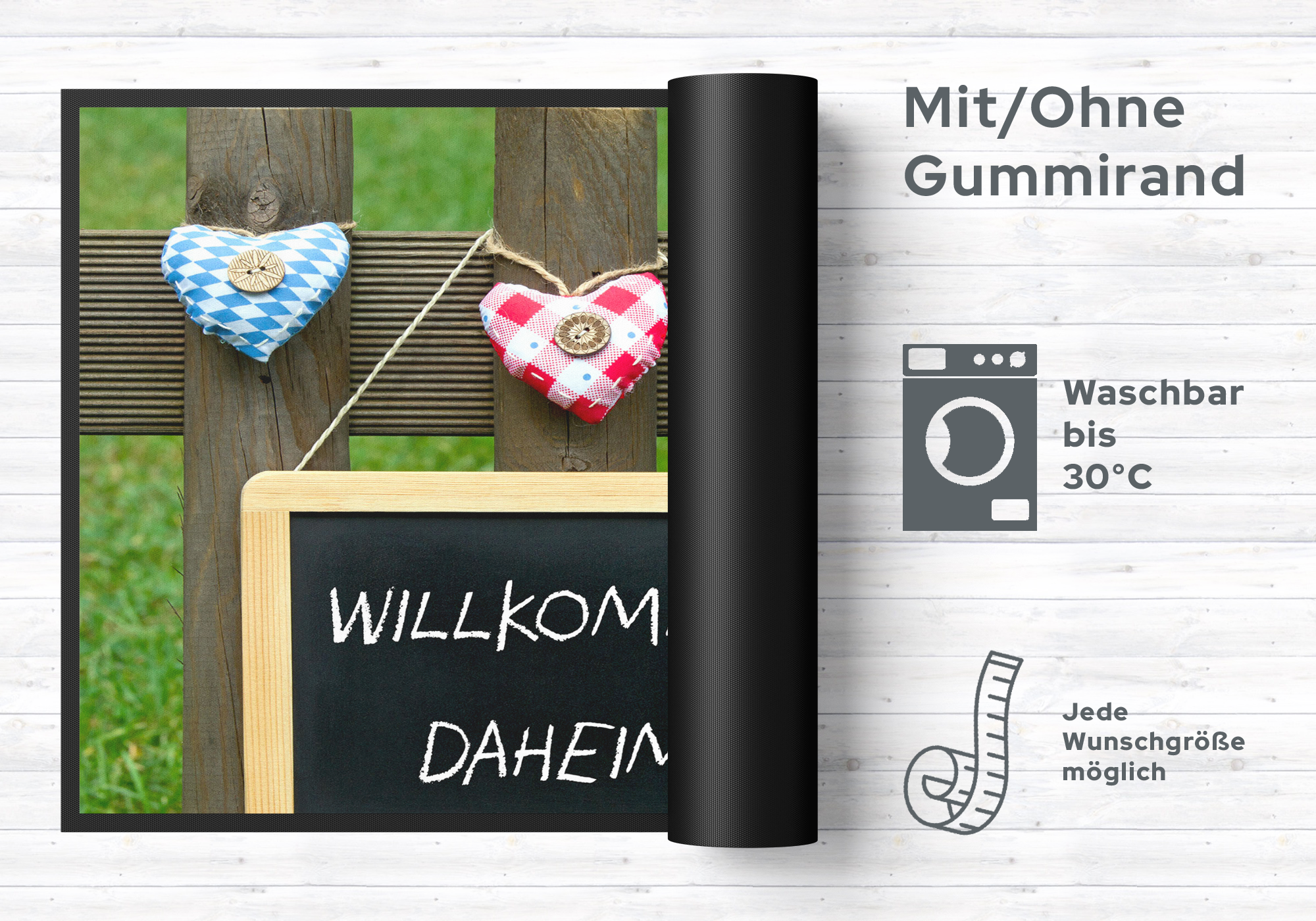 Fussmatte Willkommen Daheim 4785