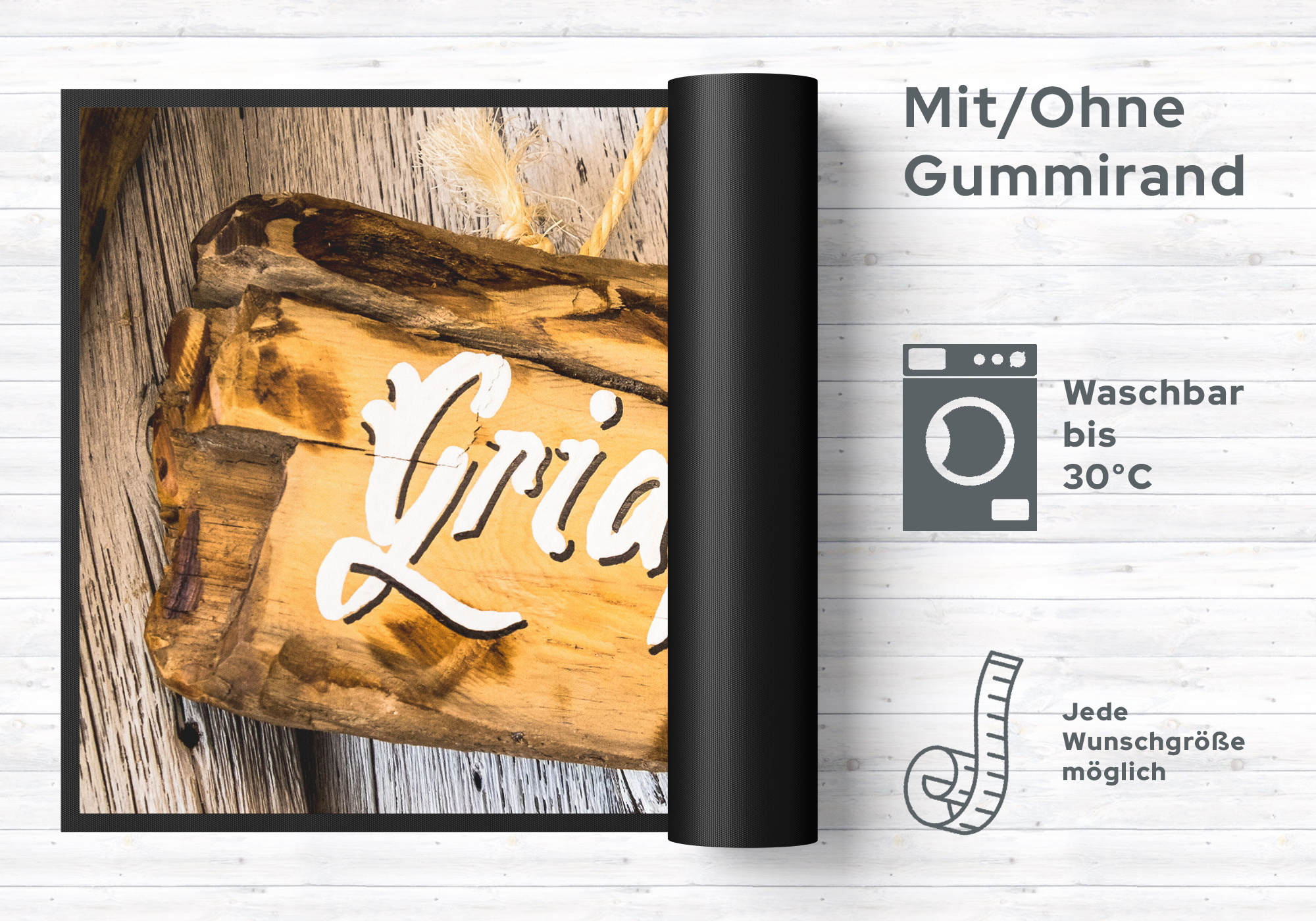 Fussmatte Griaß di 4792