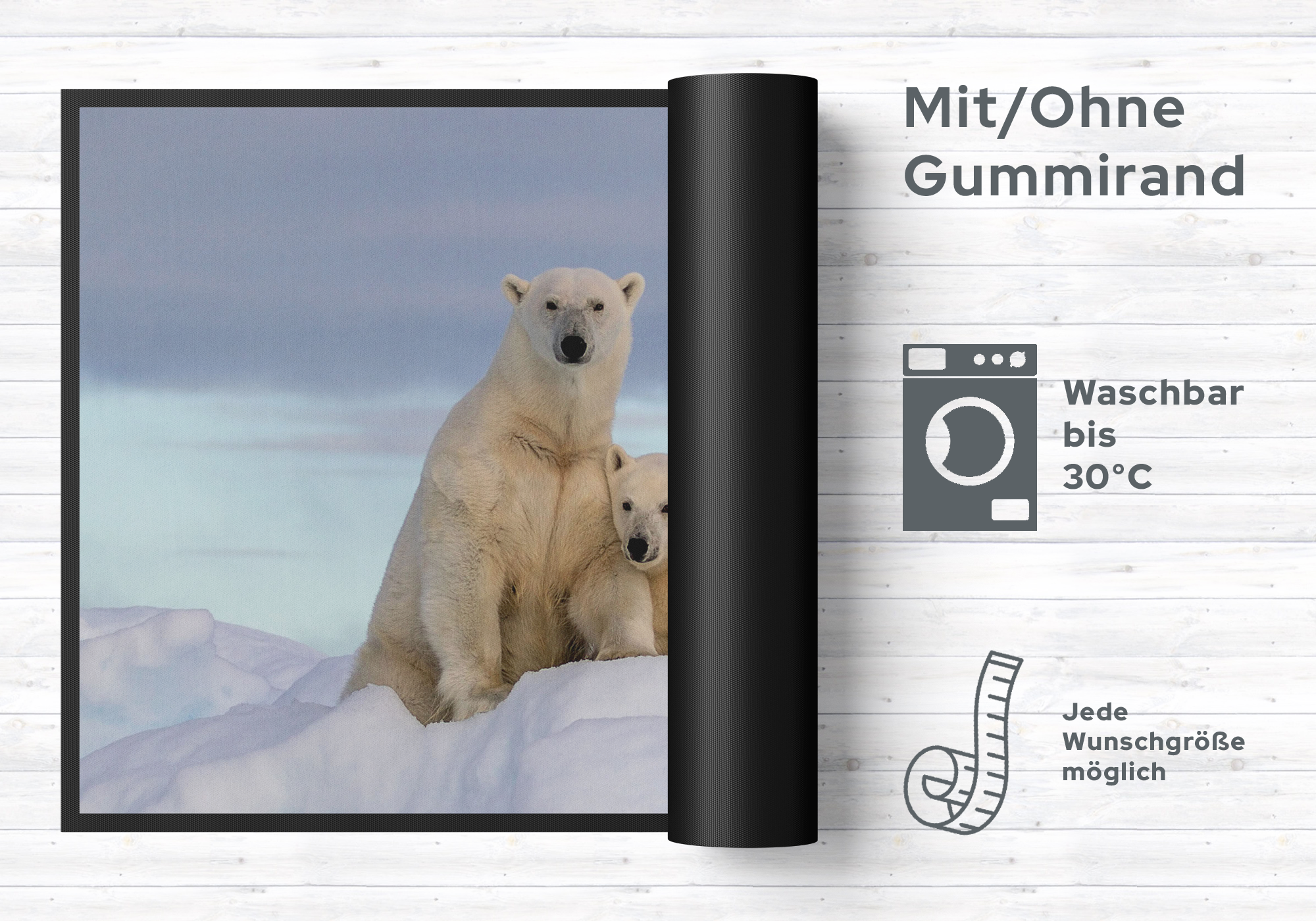 Fussmatte Eisbär 4809