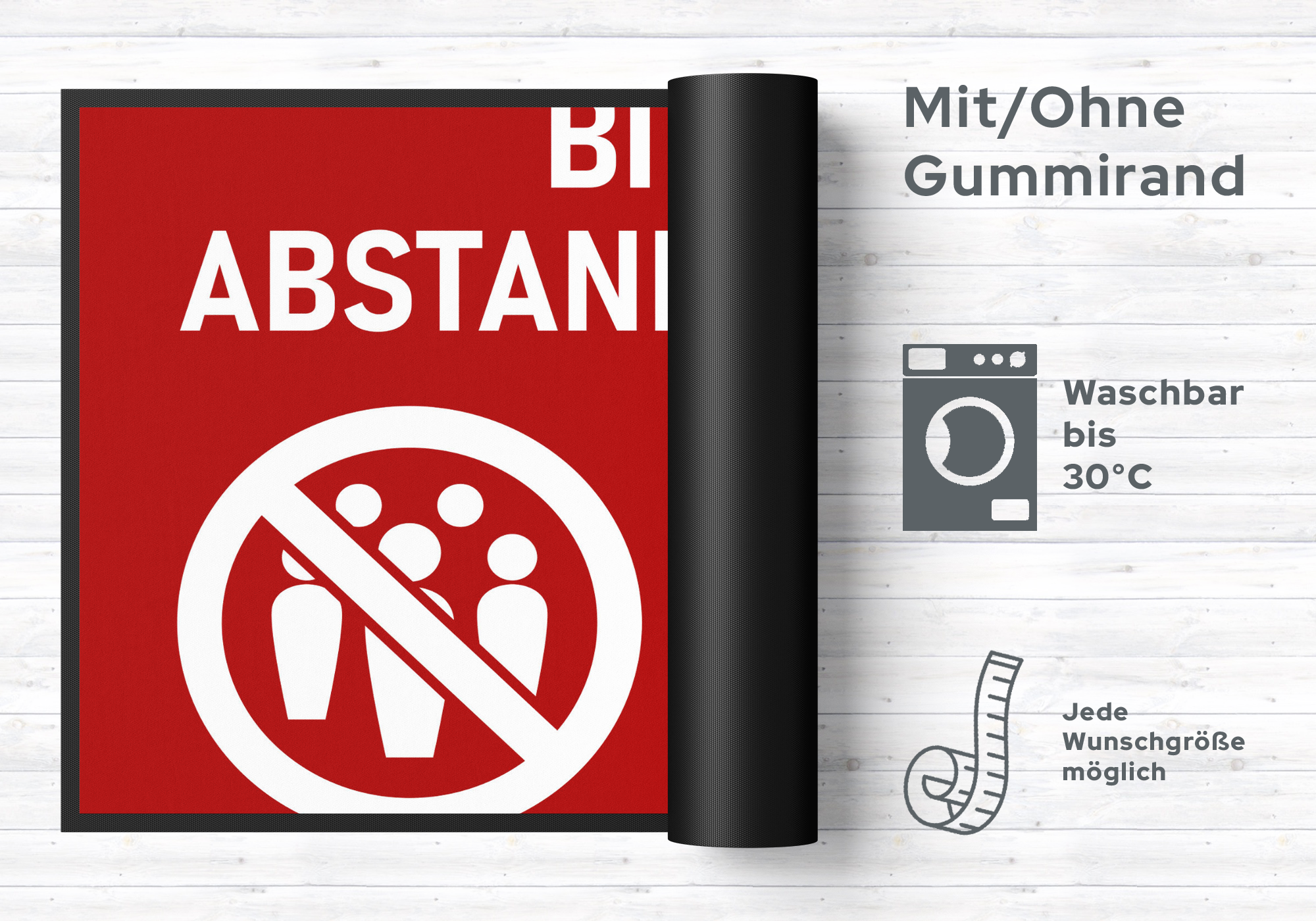 Fussmatte Abstand halten 6050