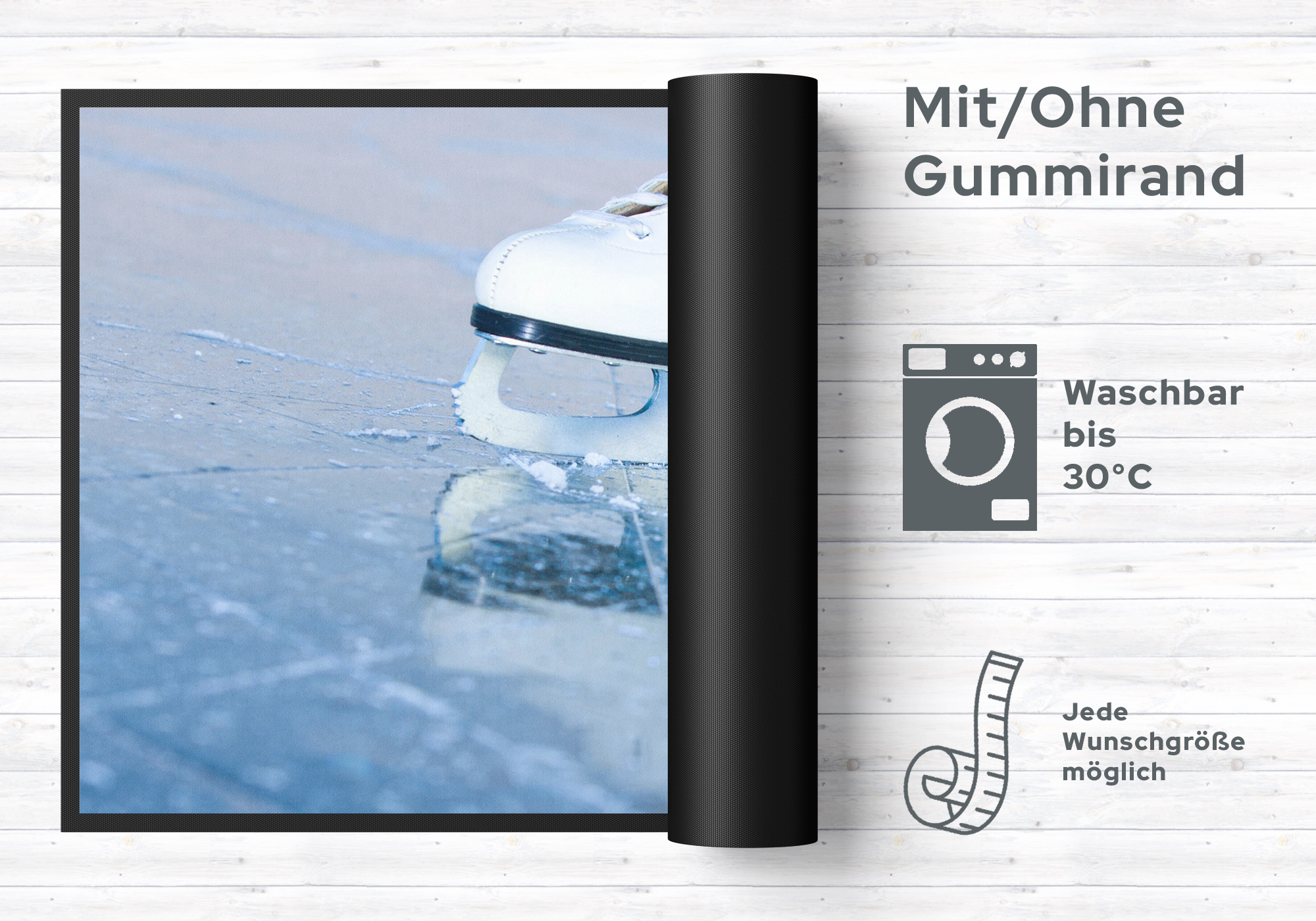 Fussmatte Schlittschuh 6056