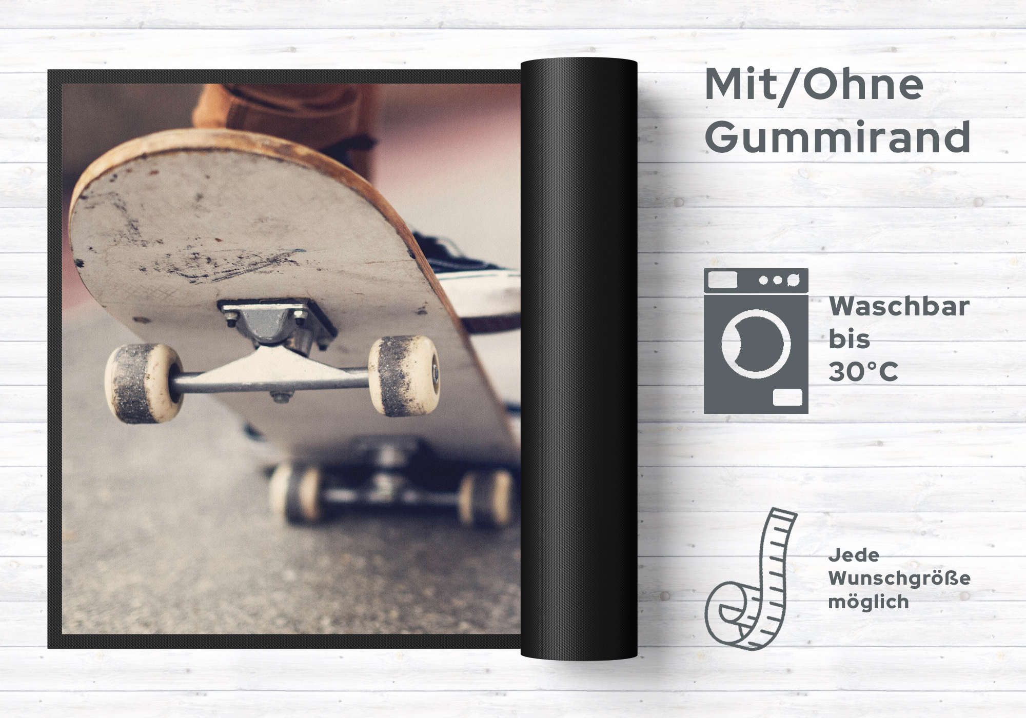 Fussmatte Skateboard 6083