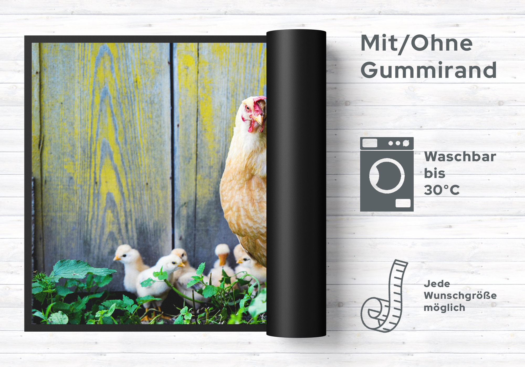 Fussmatte Huhn 6113