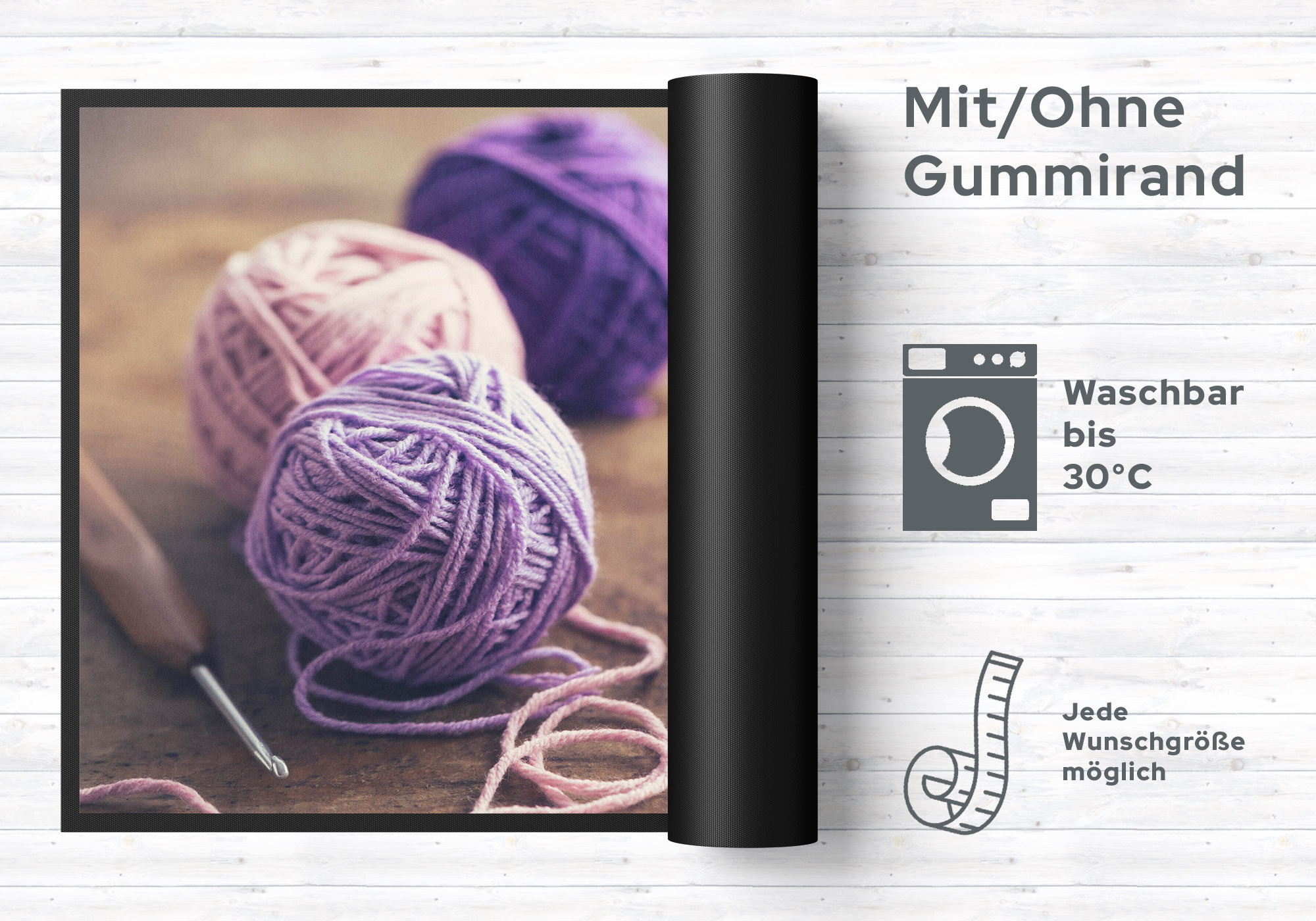 Fussmatte Stricken 6122