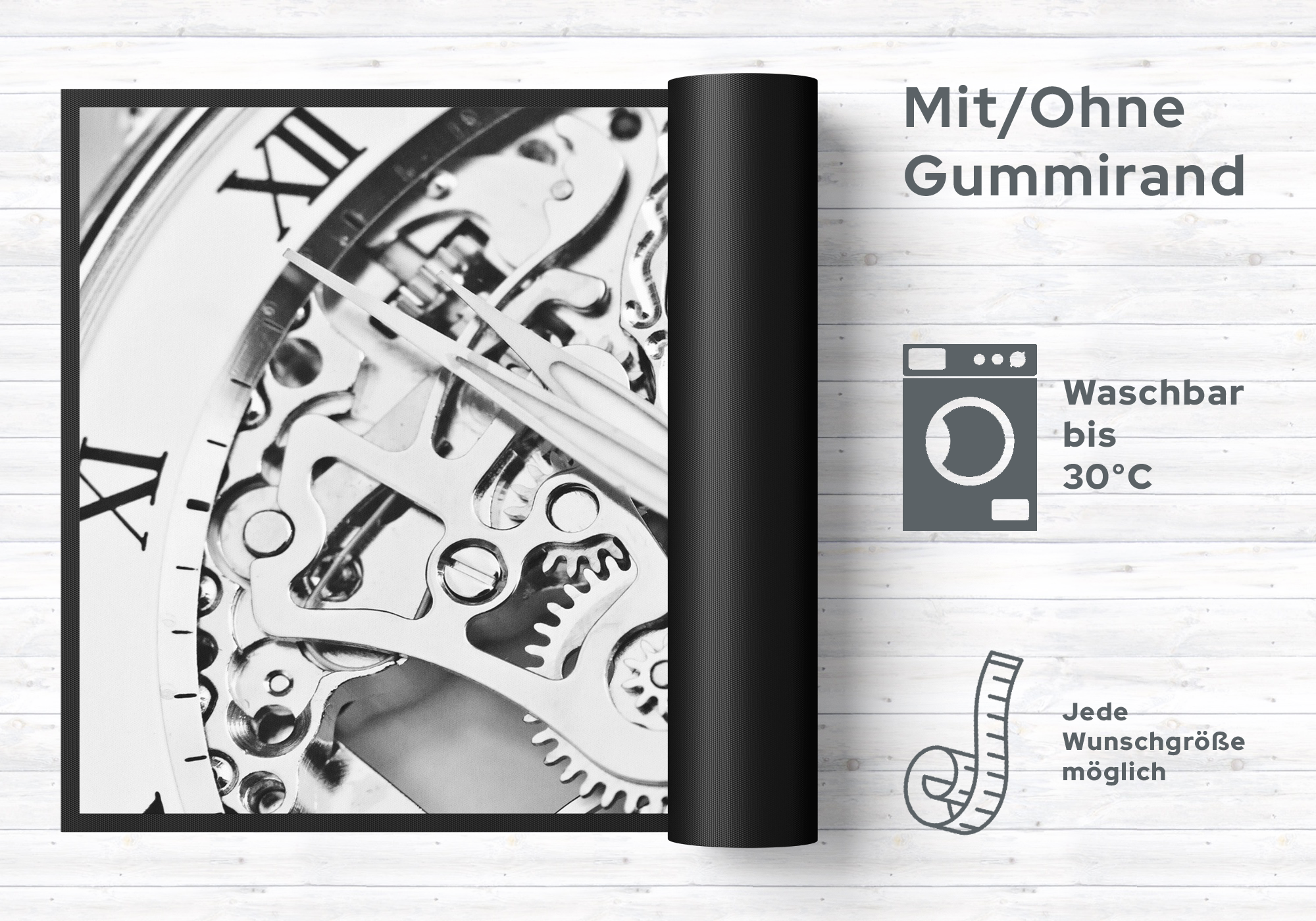 Fussmatte Uhren 6190