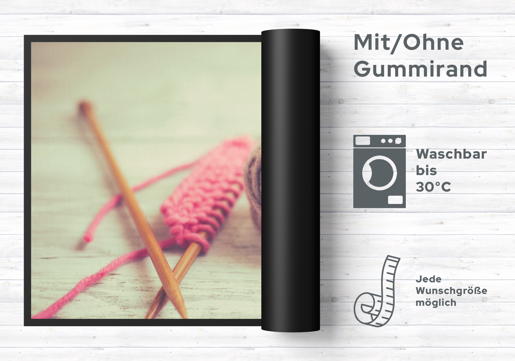 Fussmatte Stricken 6218