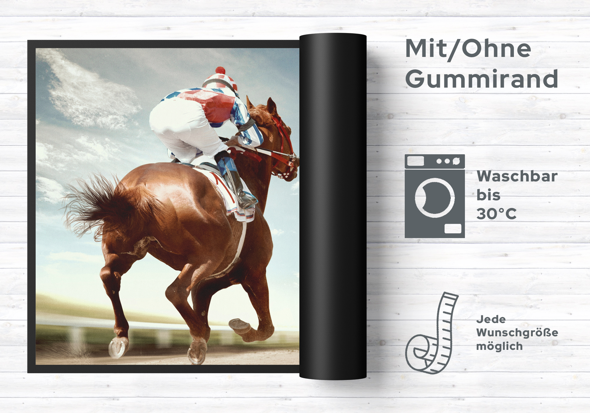 Fussmatte Pferderennen 6222