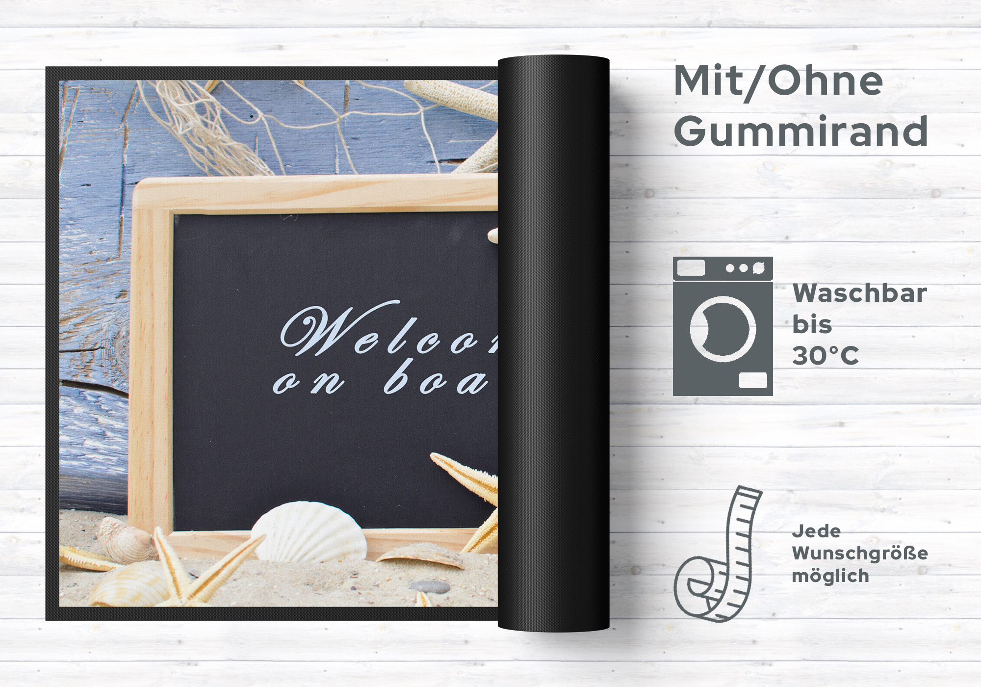 Fussmatte Welcome on Board 6239