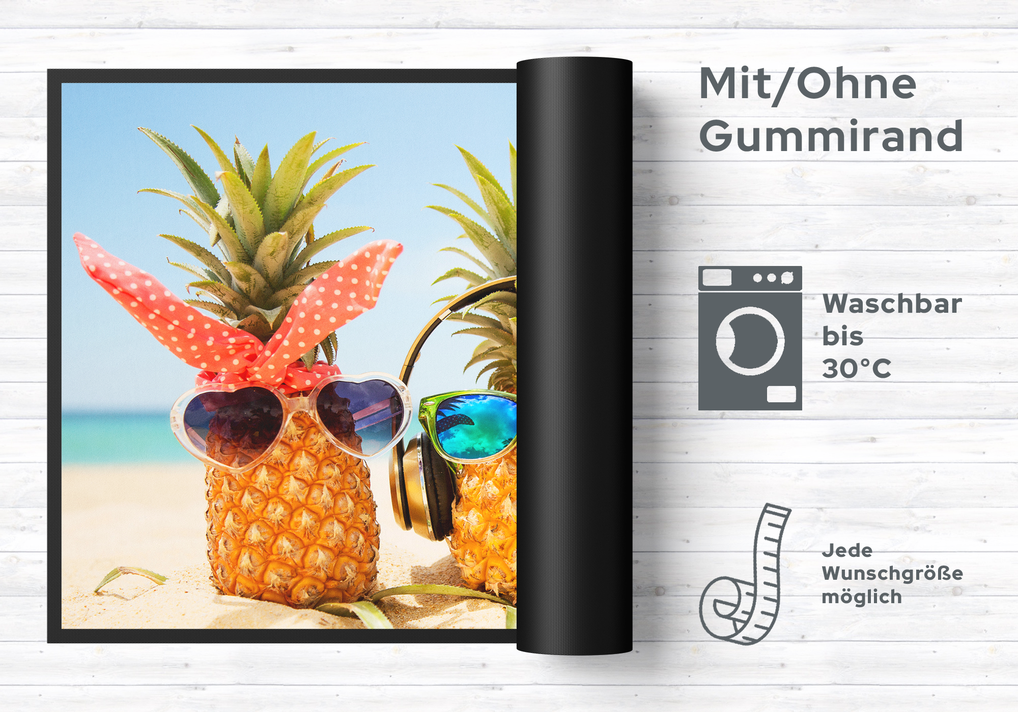 Fussmatte Ananas 6354