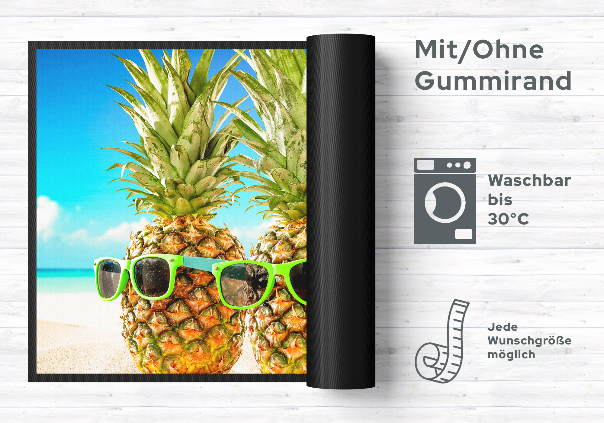 Fussmatte Ananas 6357