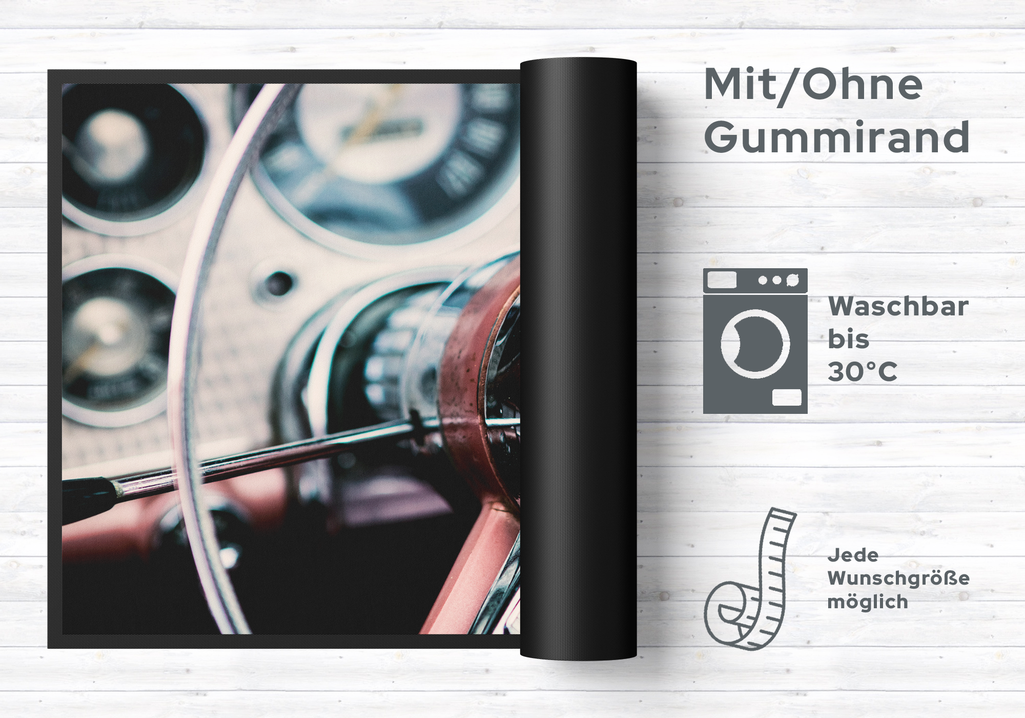 Fussmatte Oldtimer 6376