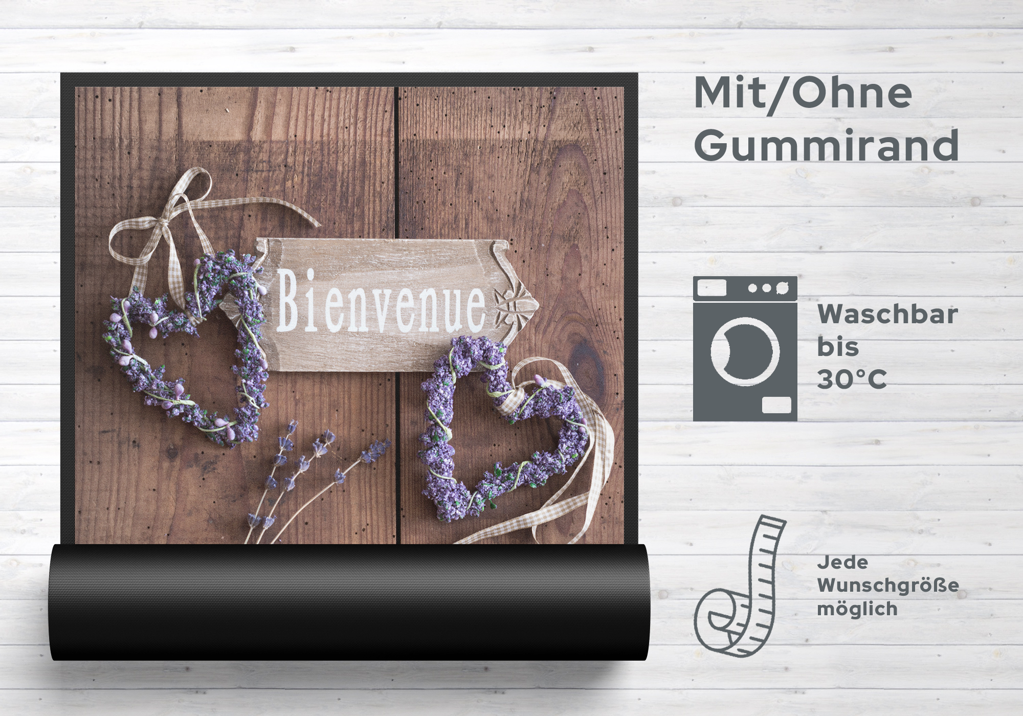 Fussmatte Bienvenue 7018