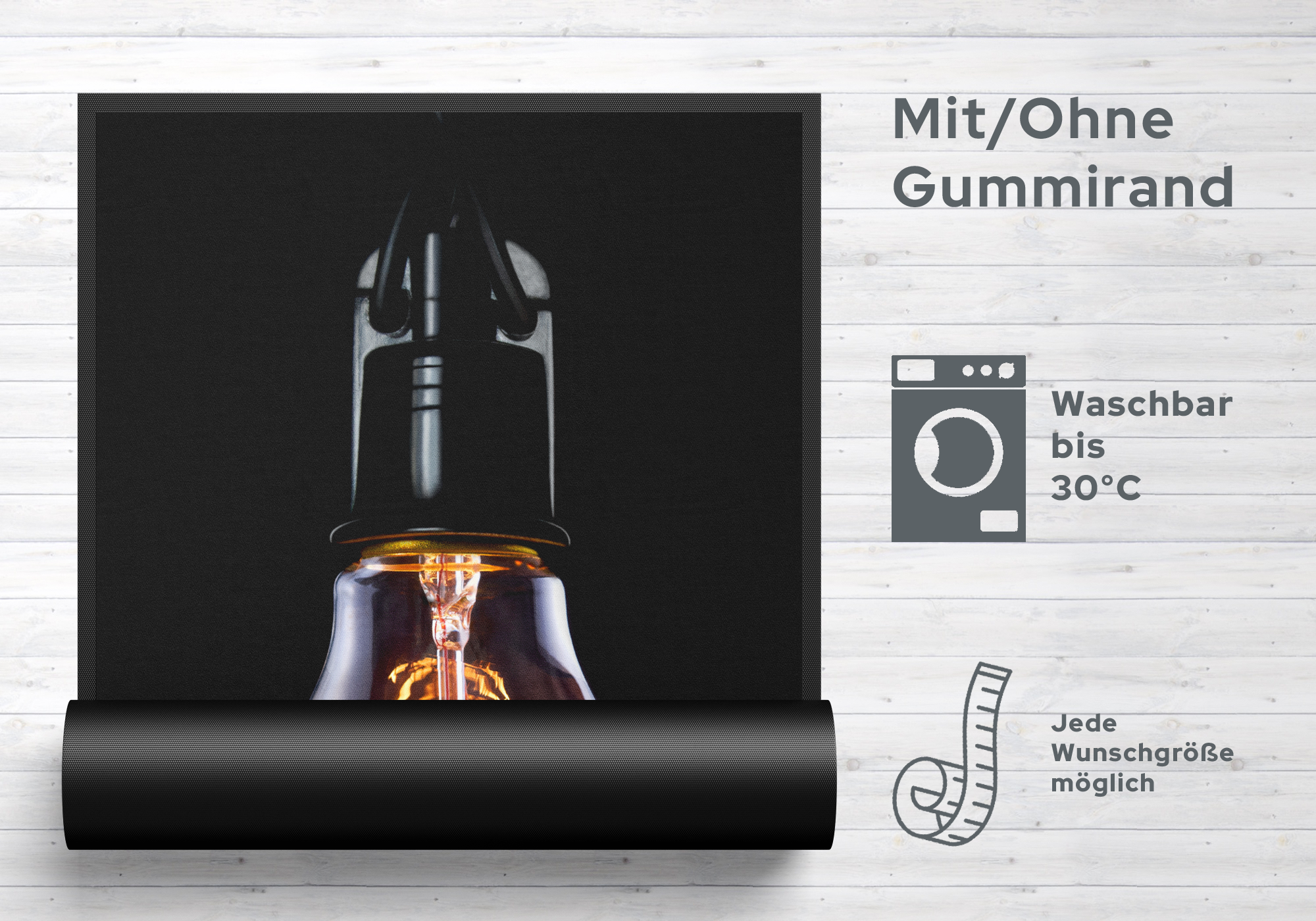 Fussmatte Glühbirne 7040