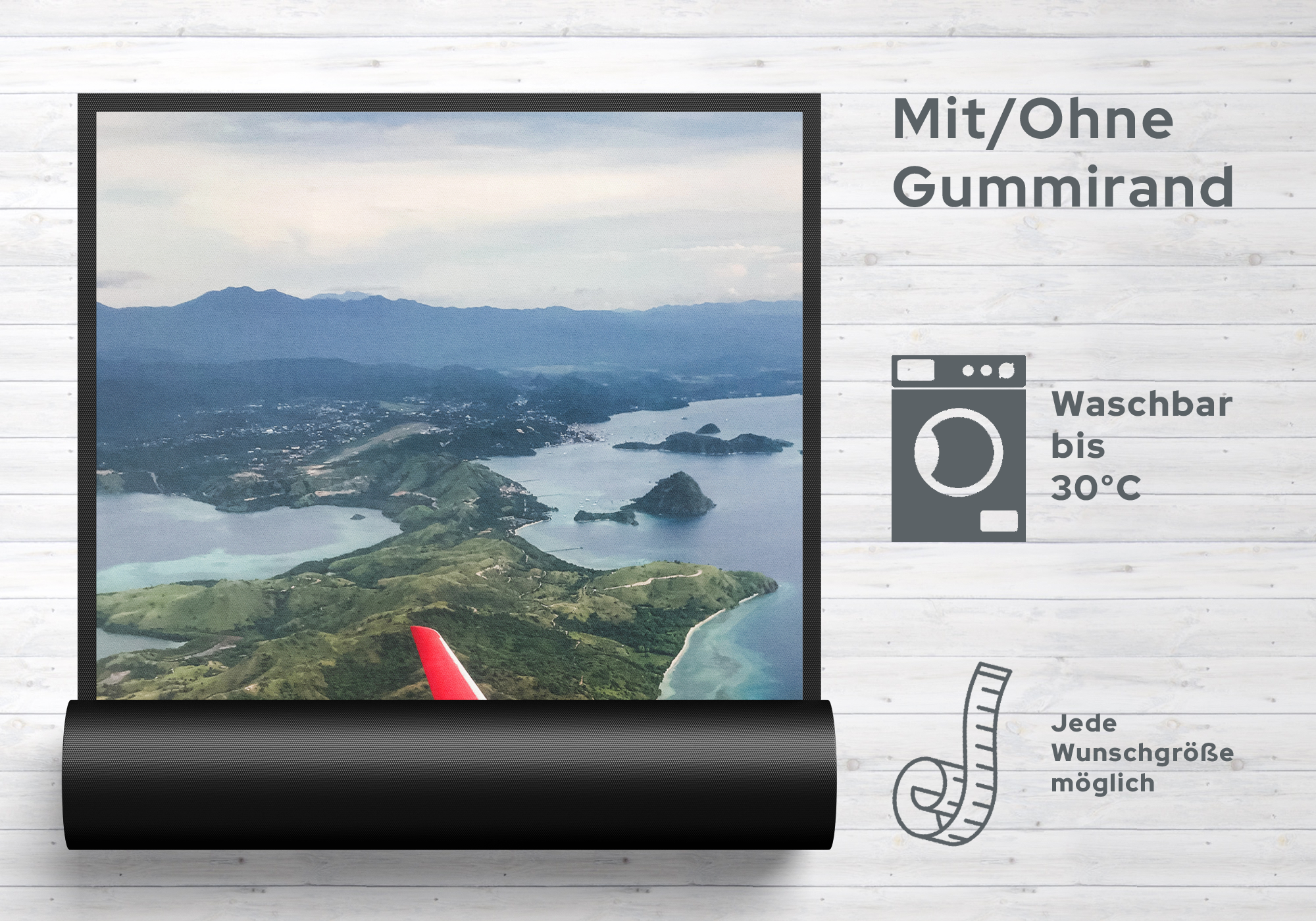 Fussmatte Fliegen 7093