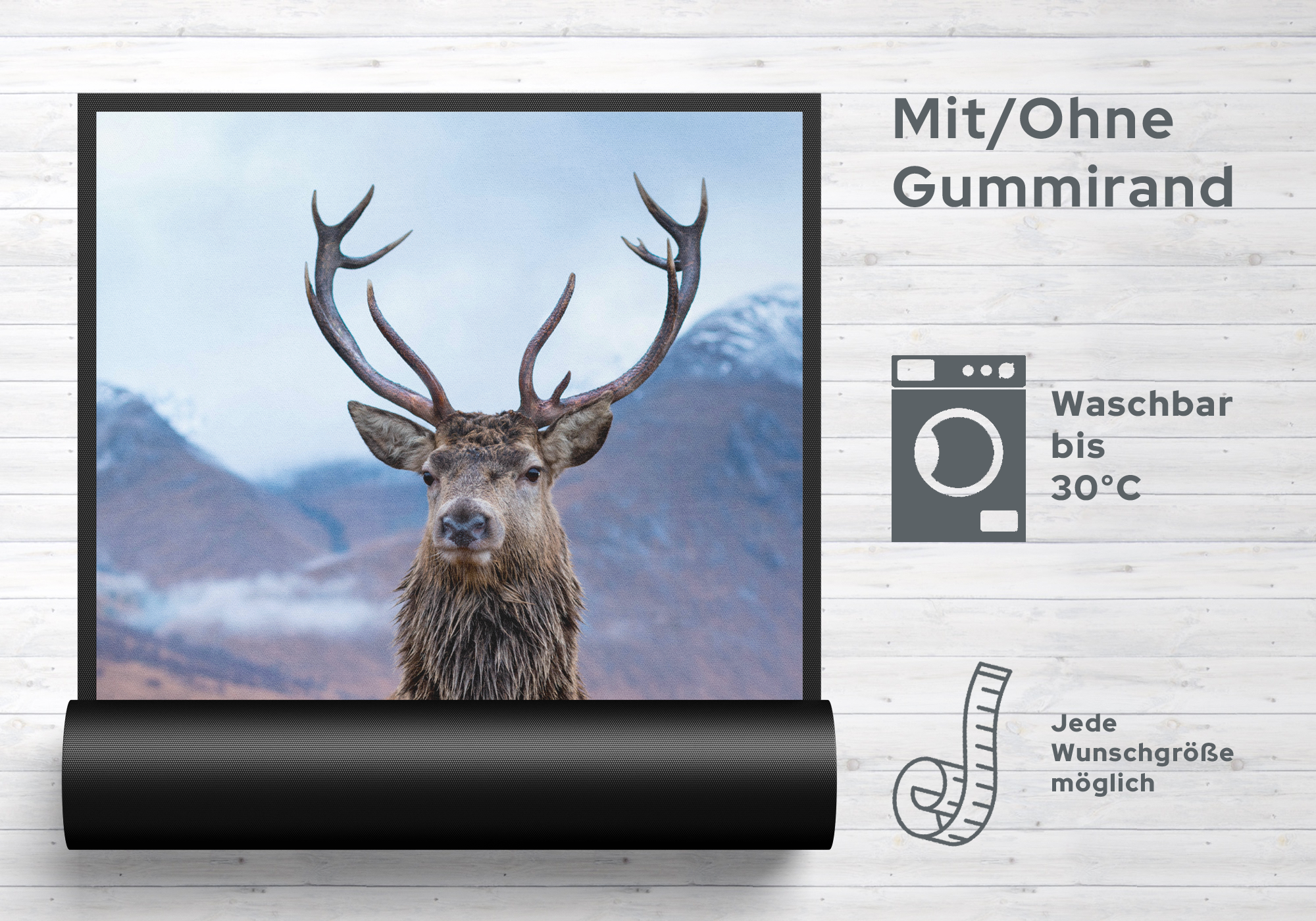 Fussmatte Hirsch 7096