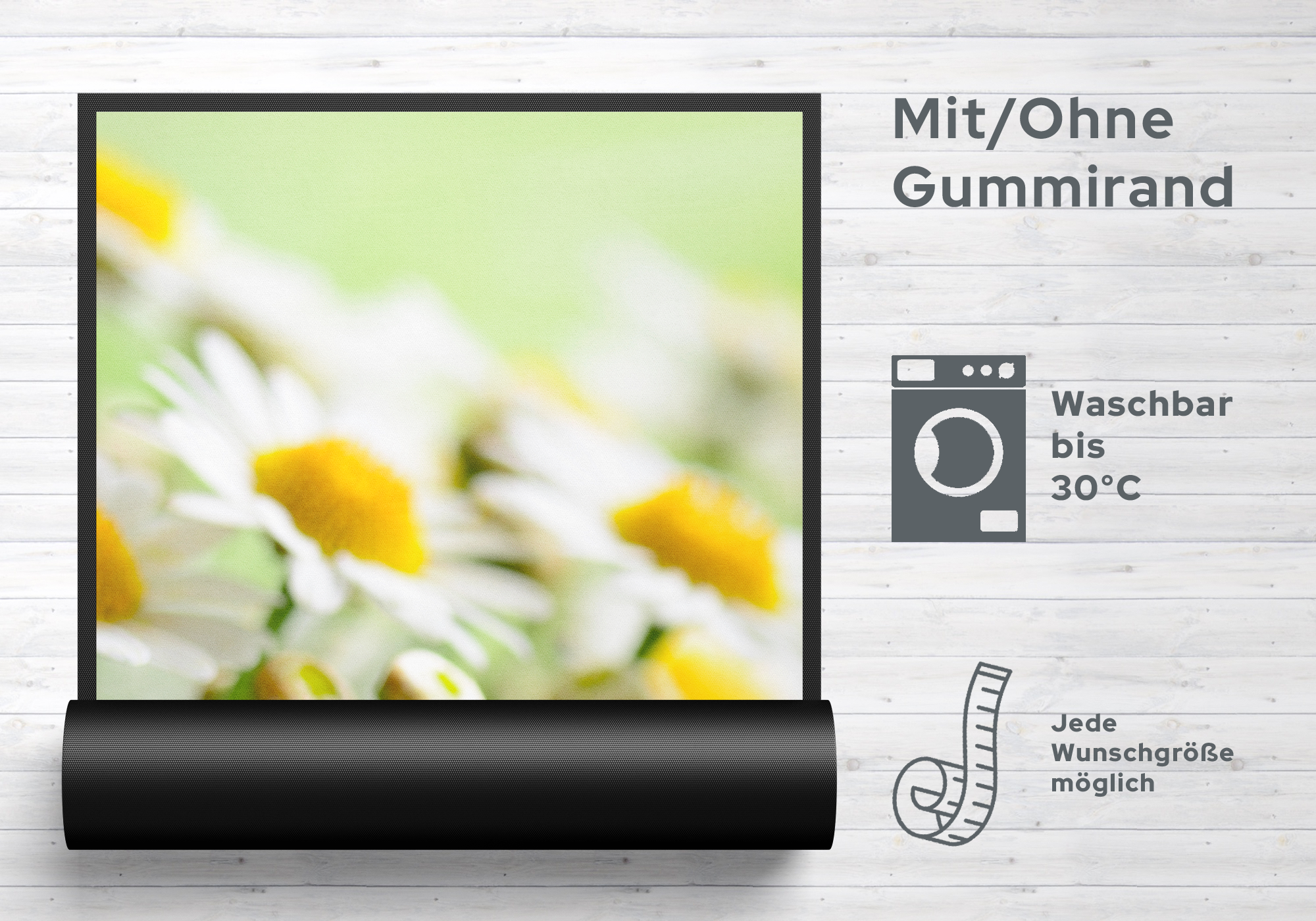 Fussmatte Gänseblümchen 7129