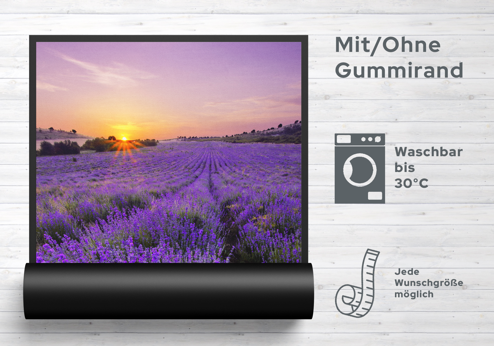 Fussmatte Lavendel 7139