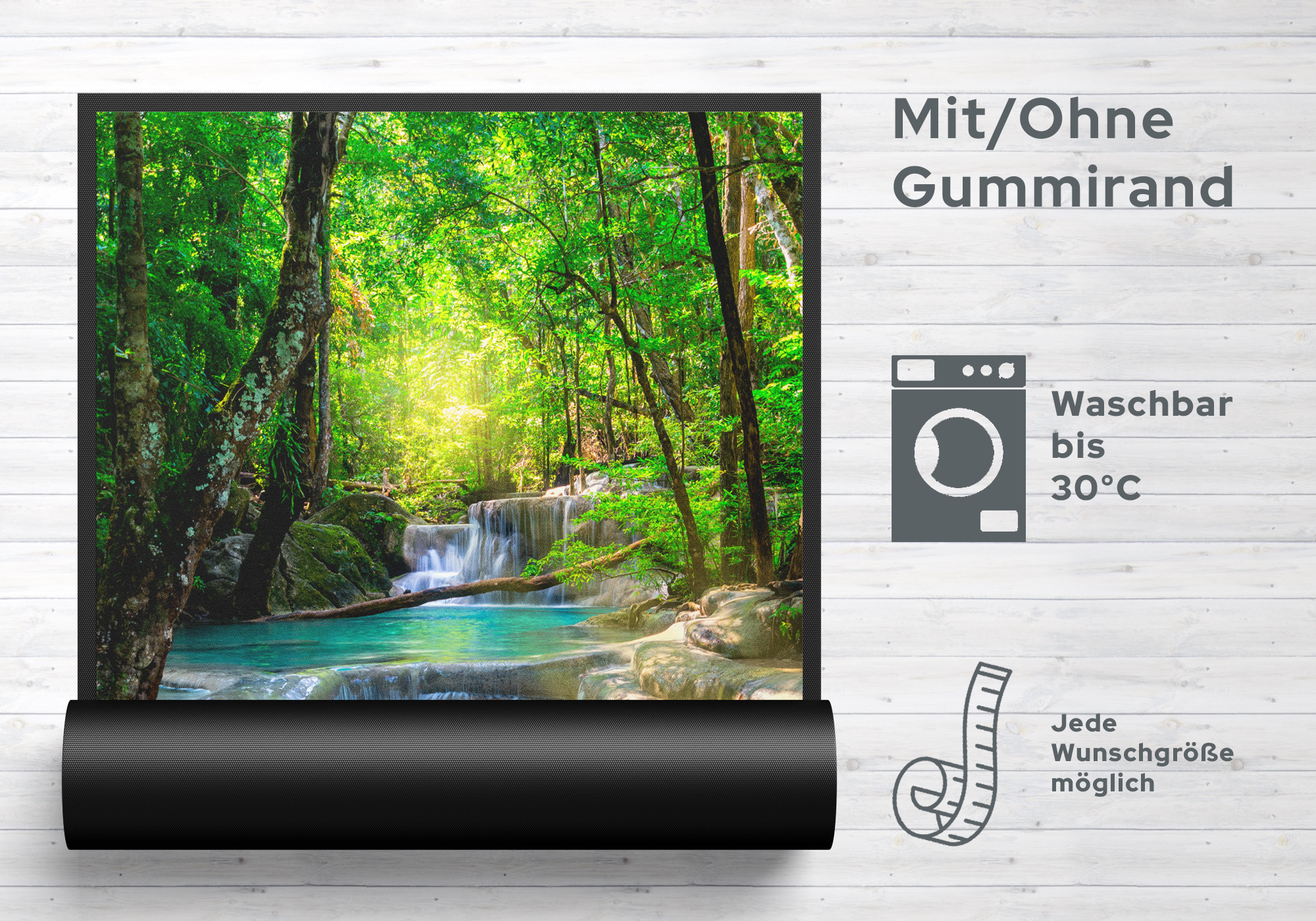 Fussmatte Wasserfall 7165