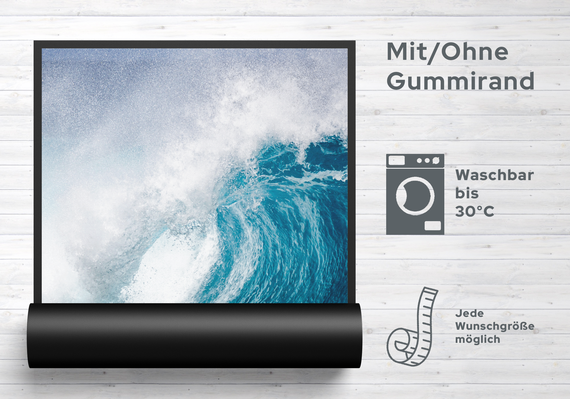 Fussmatte Welle 7183