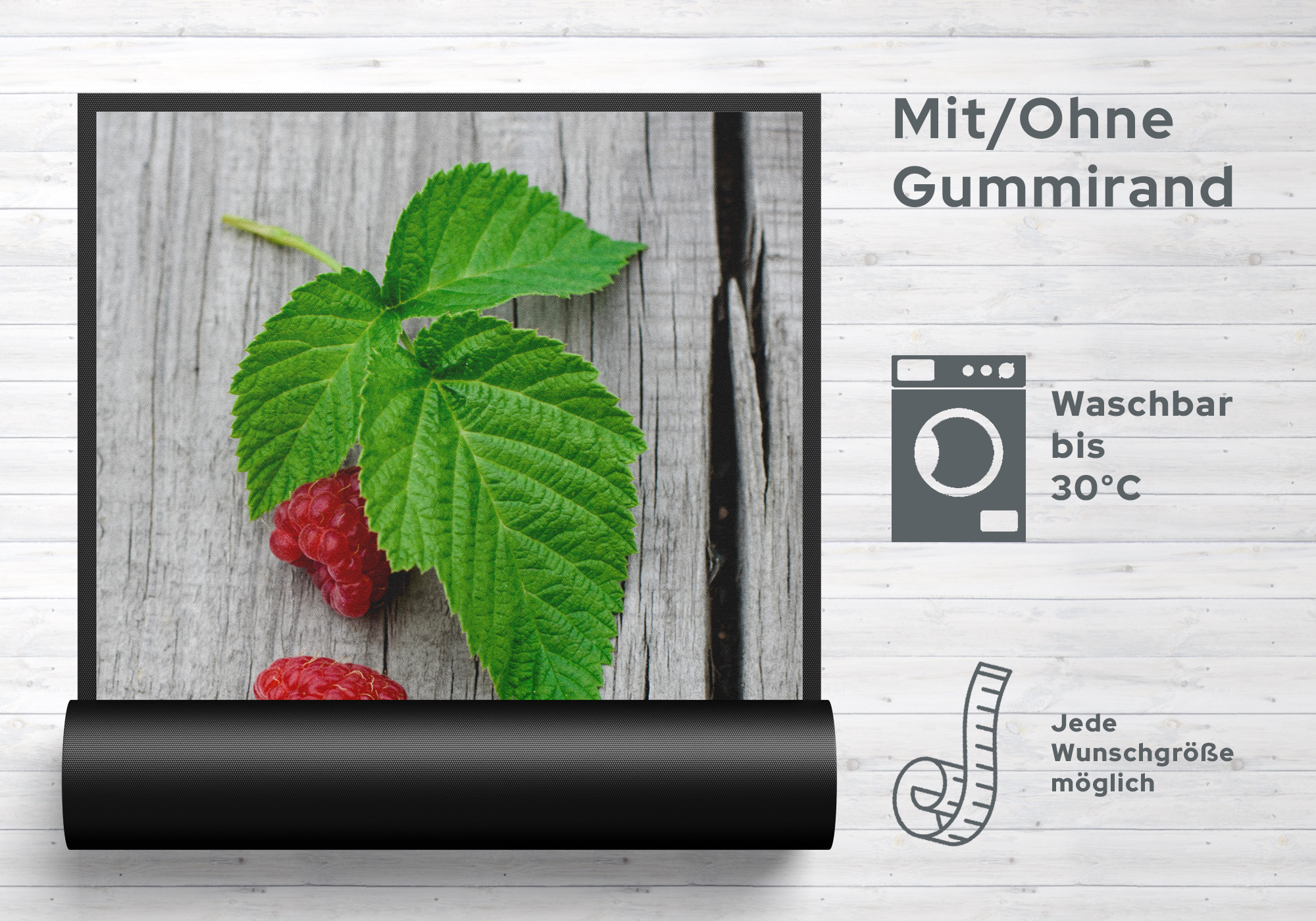 Fussmatte Himbeere 7222