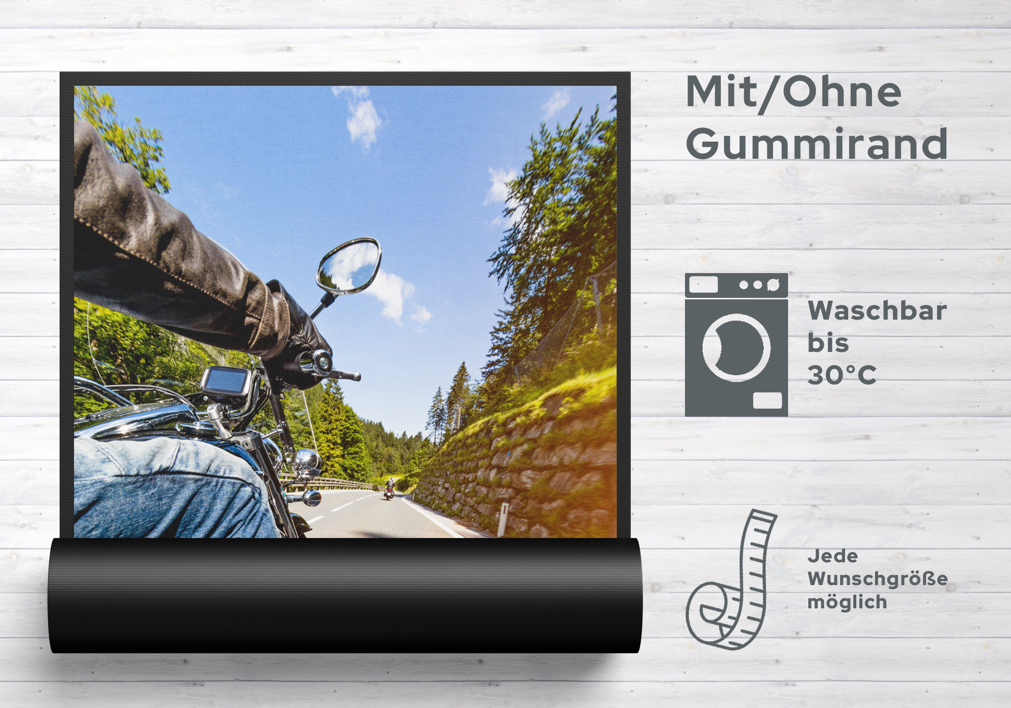 Fussmatte Motorrad 7241