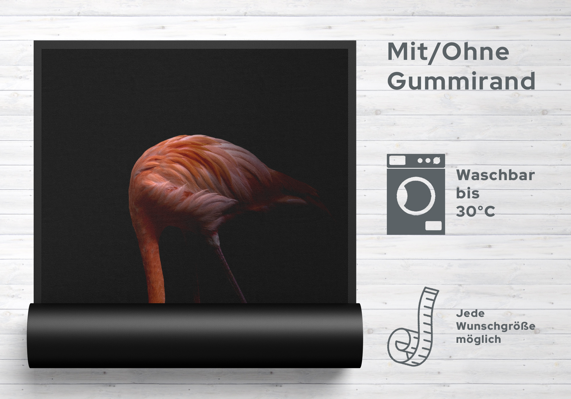 Fussmatte Flamingo 7260