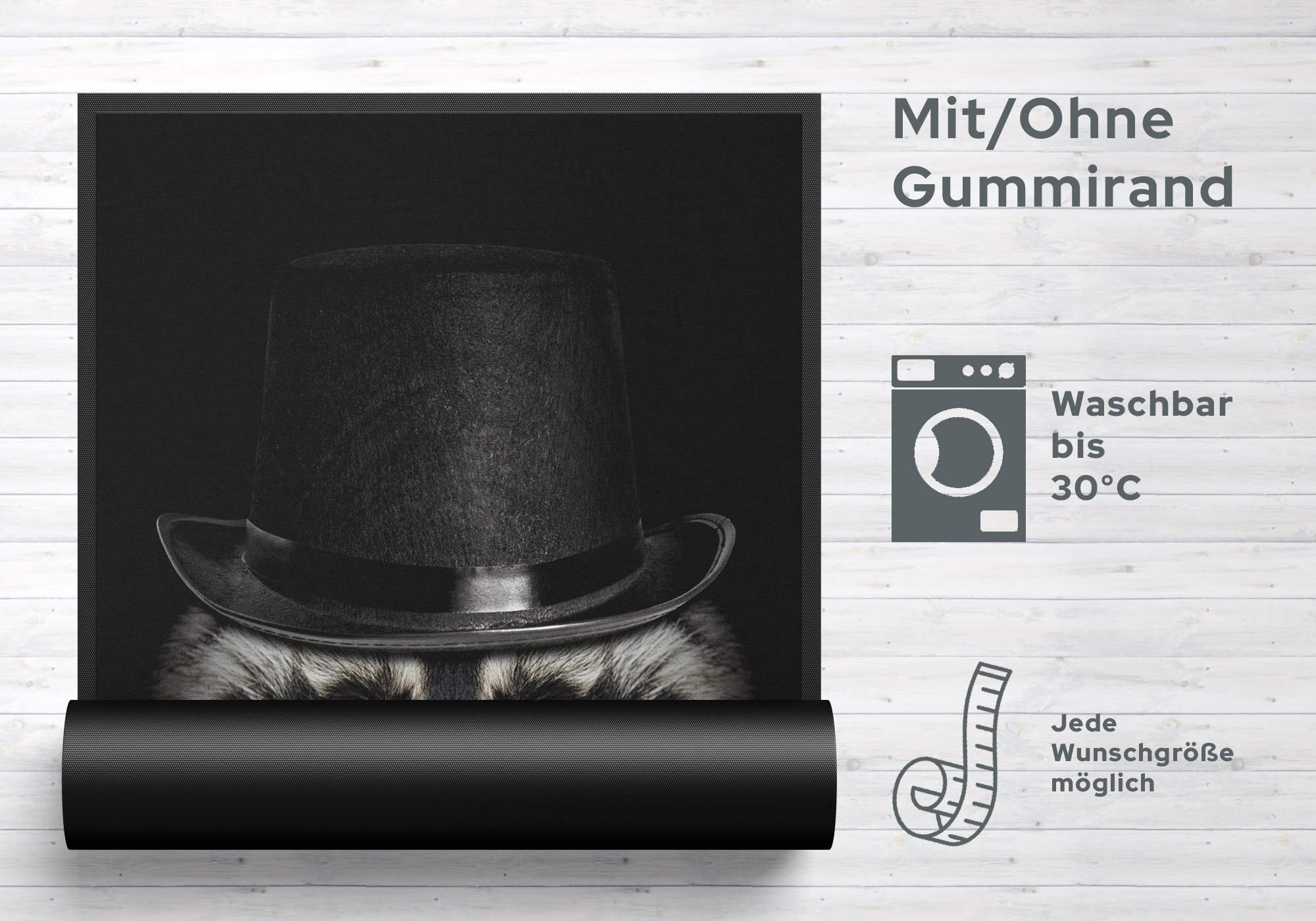 Fussmatte Waschbär 7268